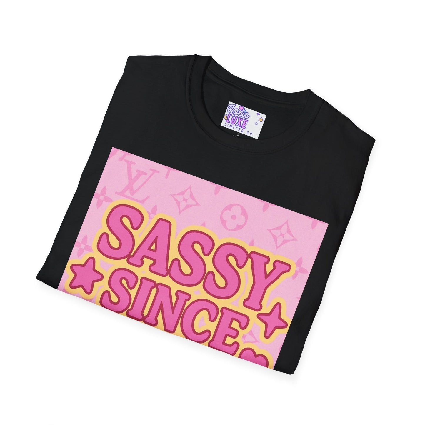 Sassy Since Birth Unisex Softstyle Glam Tee