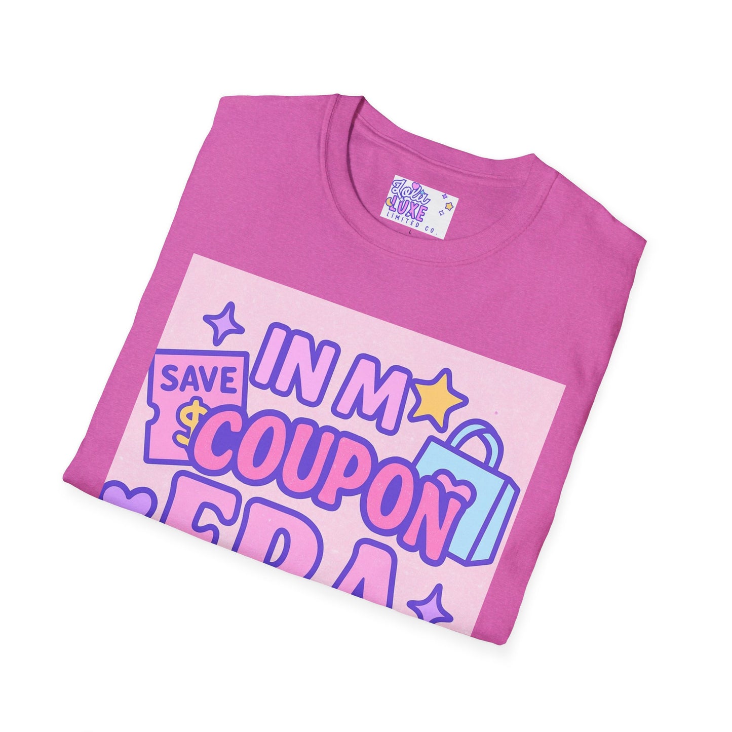 Funny Coupon Era Unisex Softstyle Glam Tee