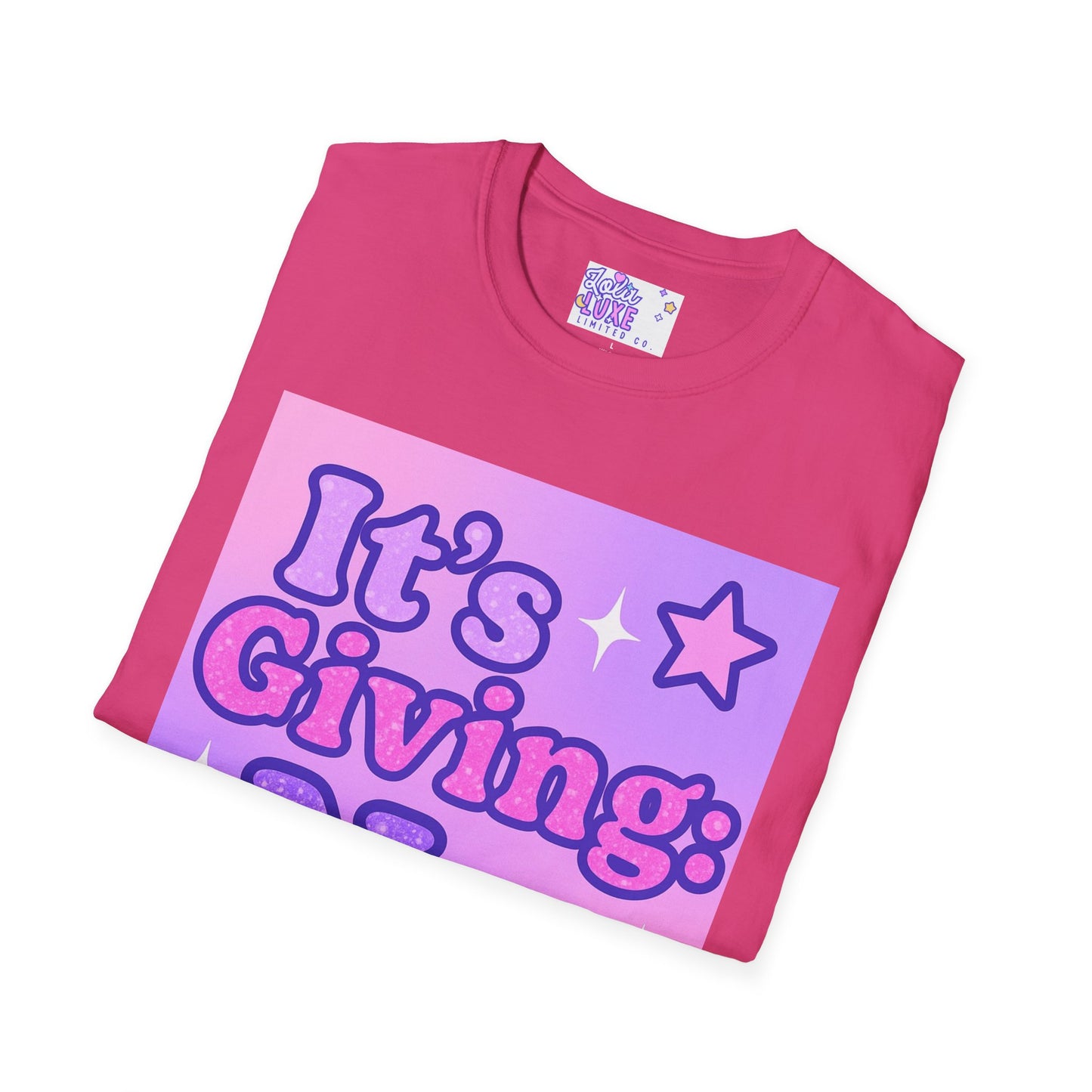 It's Giving: No. Unisex Softstyle Glam Tee - Trendy Graphic Tee for Casual Wear