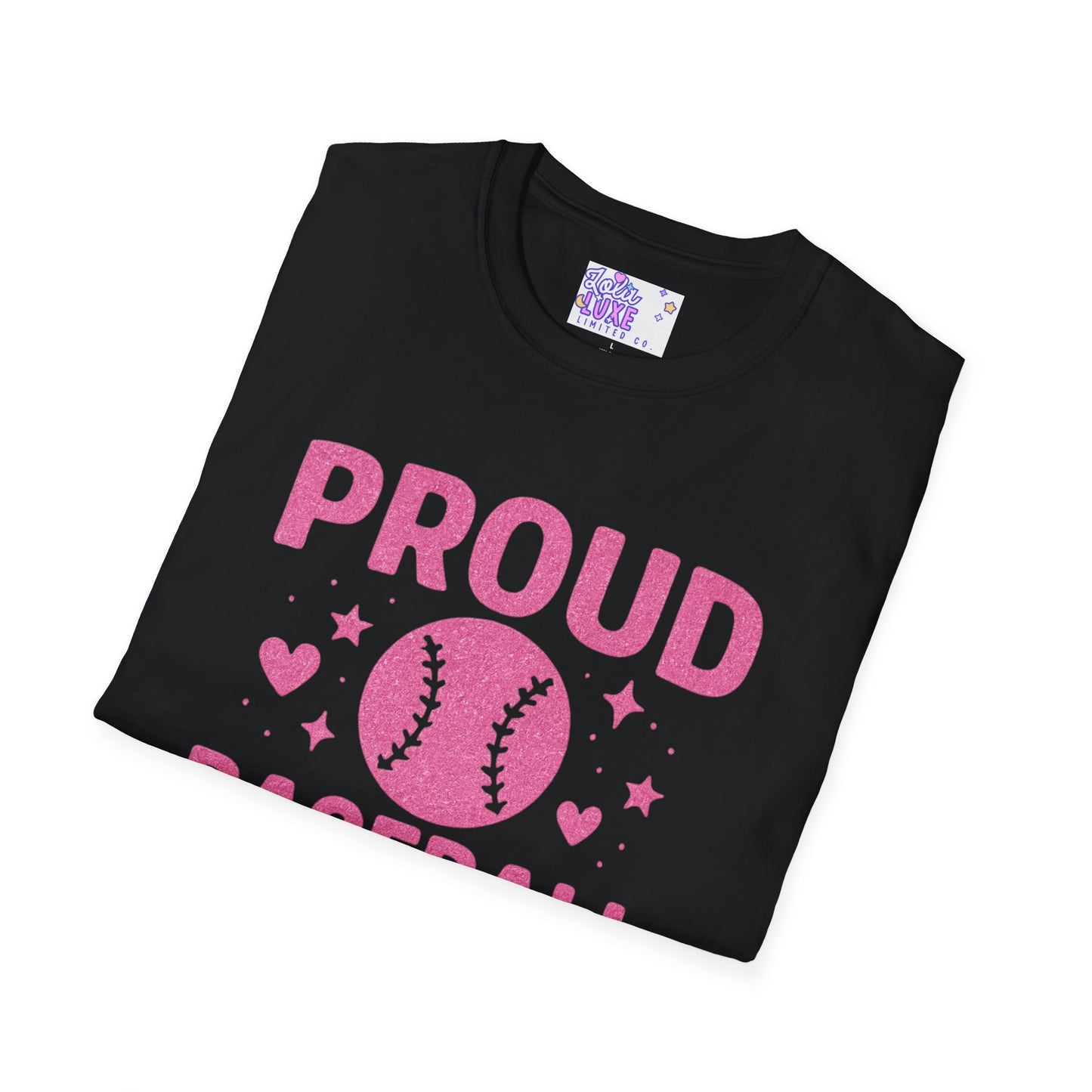 "Proud Baseball Grandma" T-Shirt | Customizable Fan Shirt for Grandma