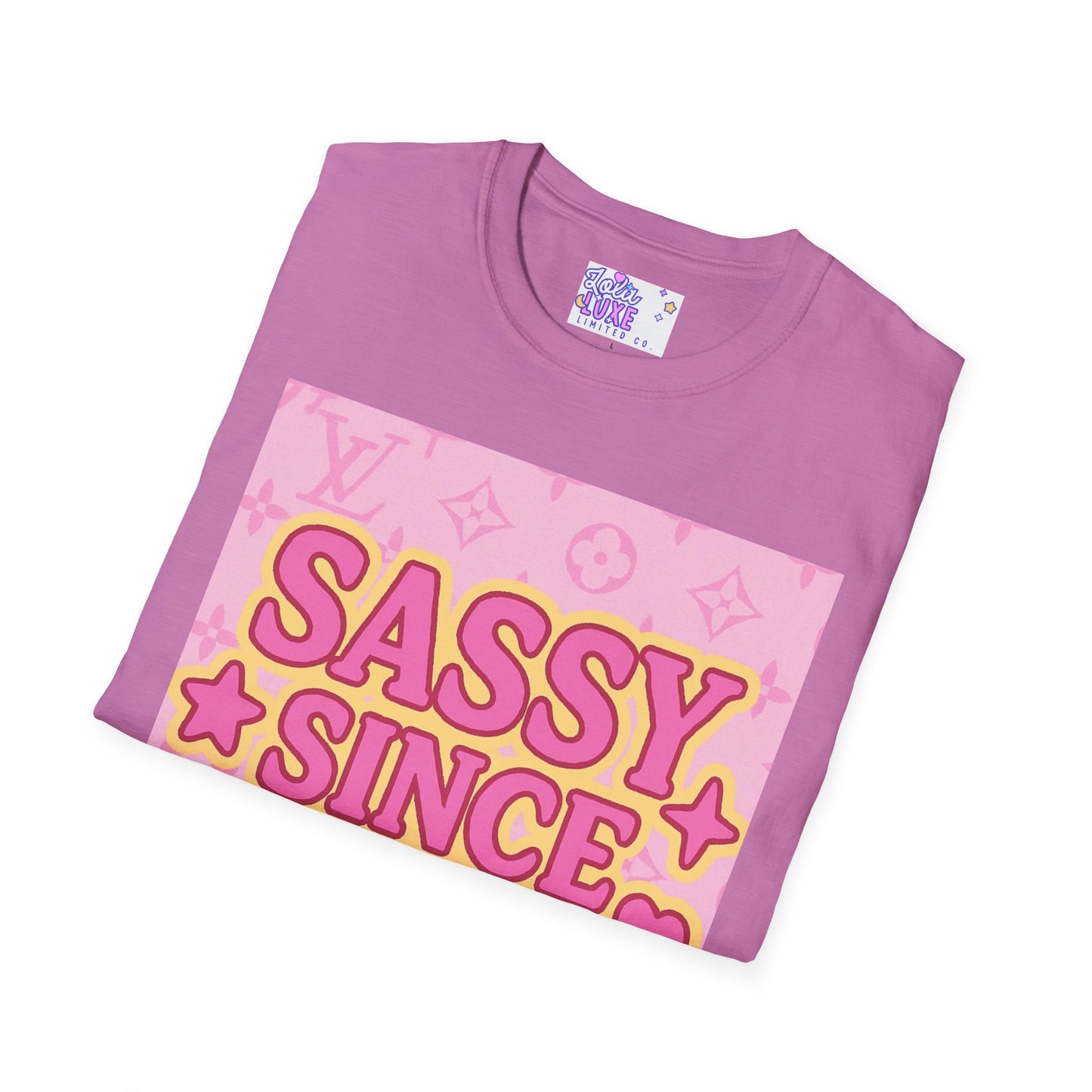 Sassy Since Birth Unisex Softstyle Glam Tee