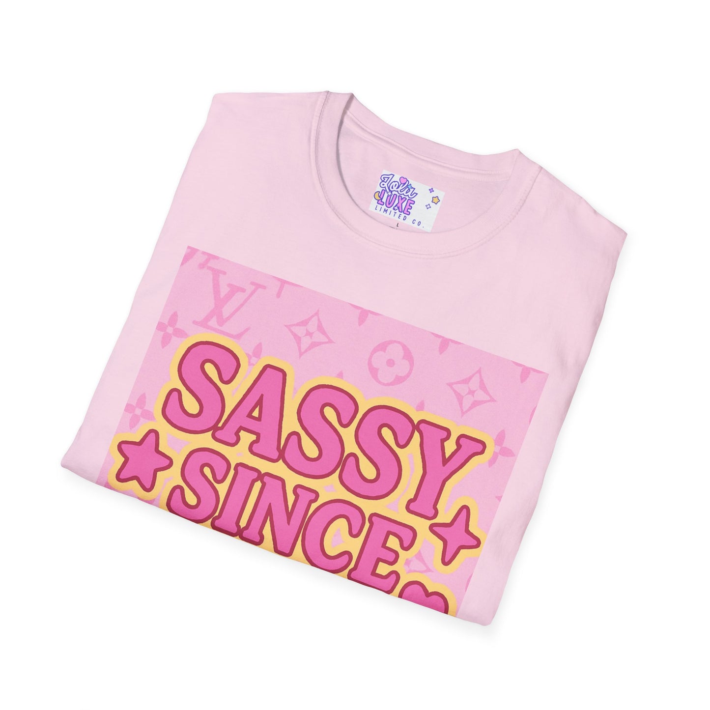 Sassy Since Birth Unisex Softstyle Glam Tee