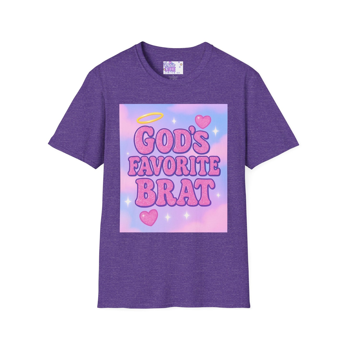 God's Favorite Brat T-Shirt | Unisex Softstyle Glam Tee