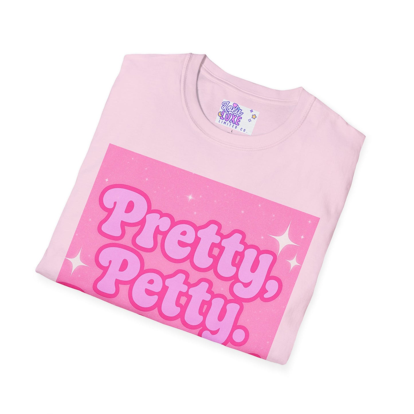 Pretty Petty Protected Unisex Softstyle Glam Tee