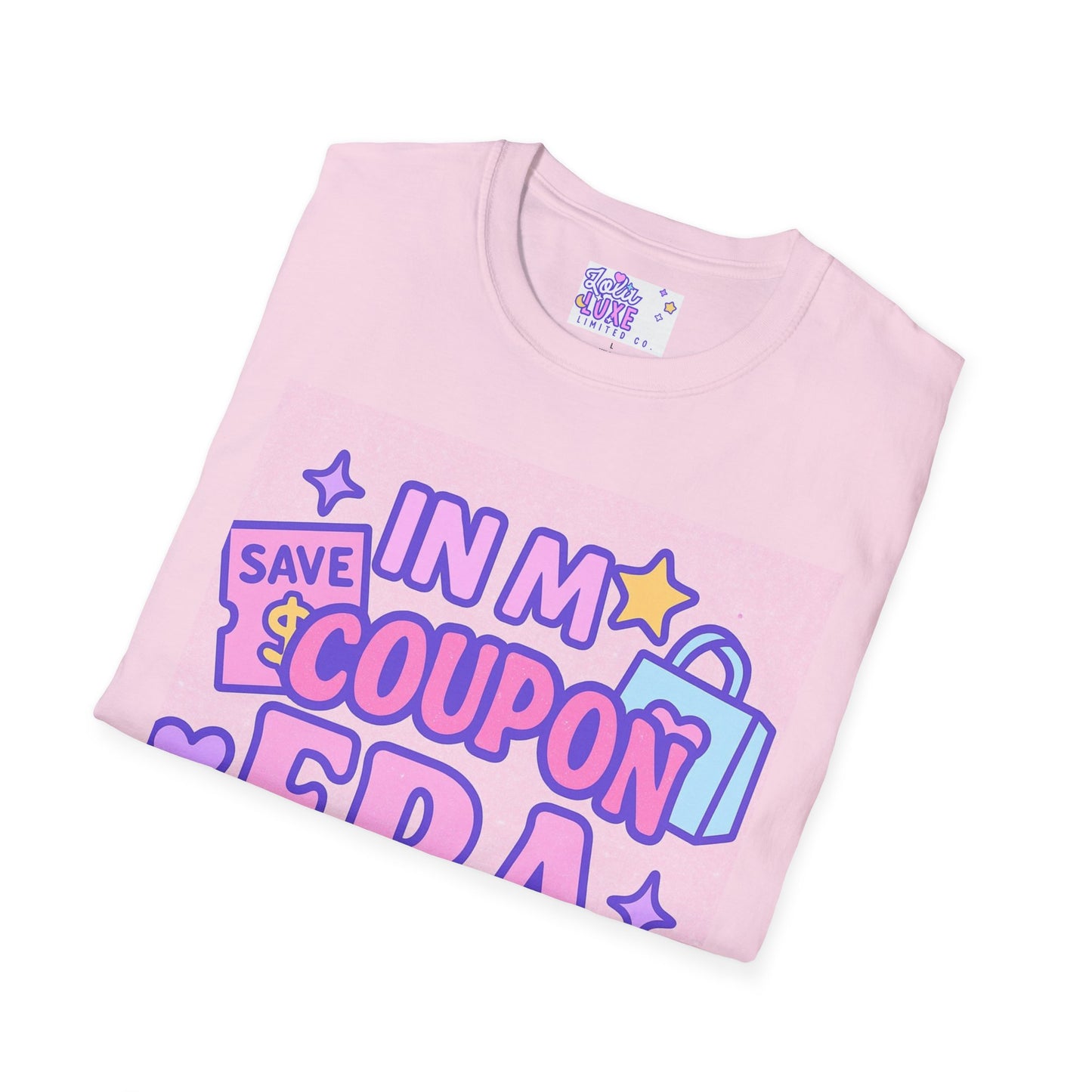 Funny Coupon Era Unisex Softstyle Glam Tee