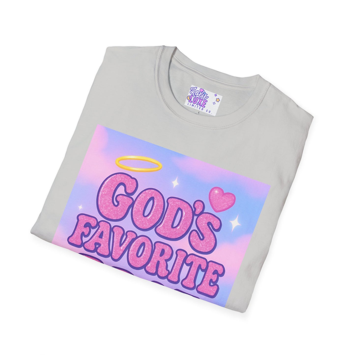 God's Favorite Brat T-Shirt | Unisex Softstyle Glam Tee
