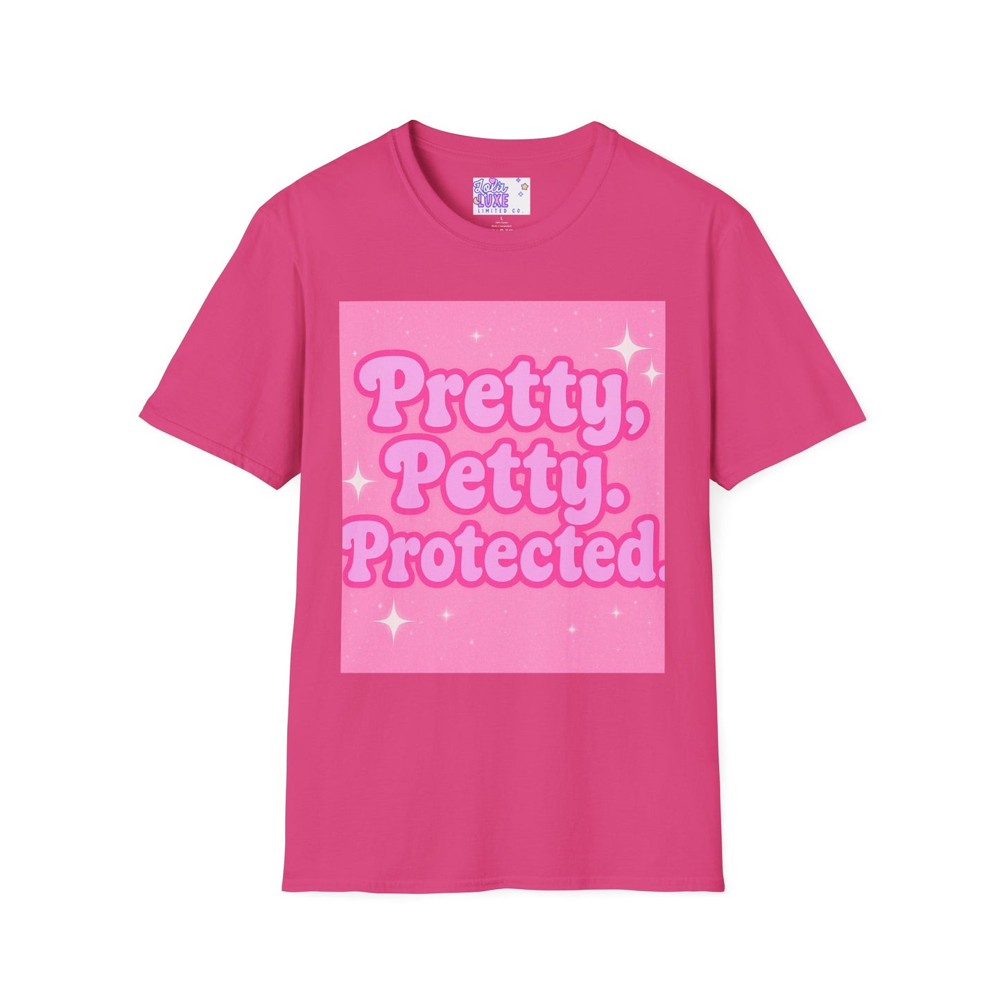 Pretty Petty Protected Unisex Softstyle Glam Tee