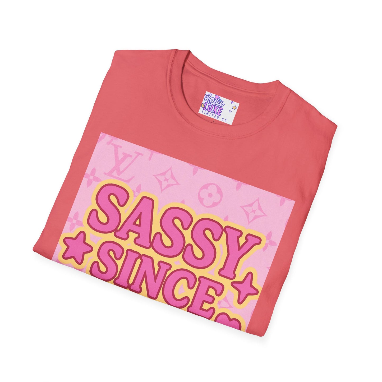 Sassy Since Birth Unisex Softstyle Glam Tee