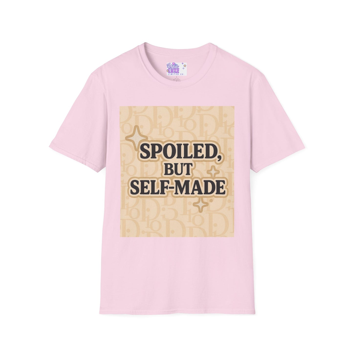 Spoiled, But Self-Made Unisex Softstyle Glam Tee