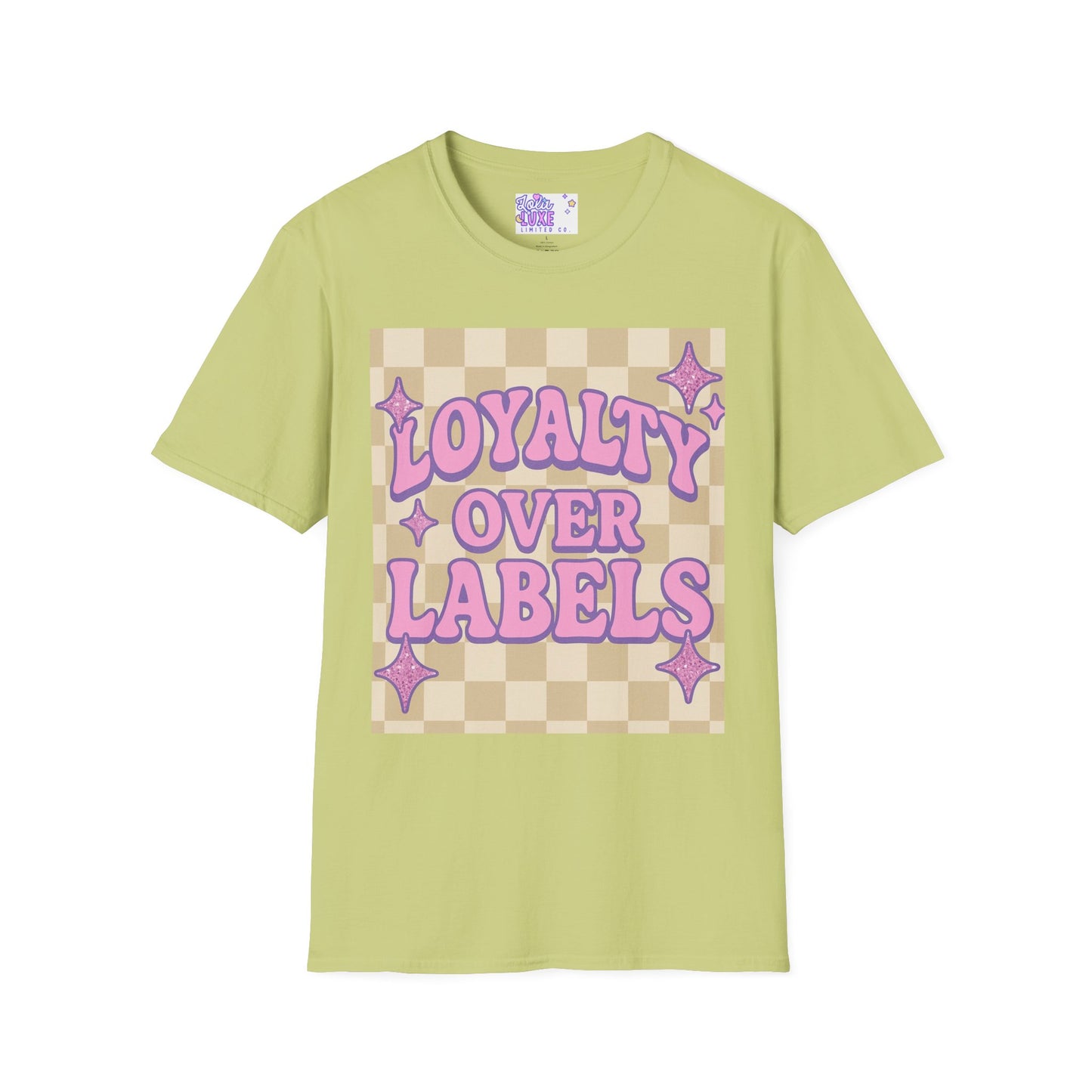 Loyalty Over Labels Unisex Softstyle Glam Tee - Trendy Casual Wear