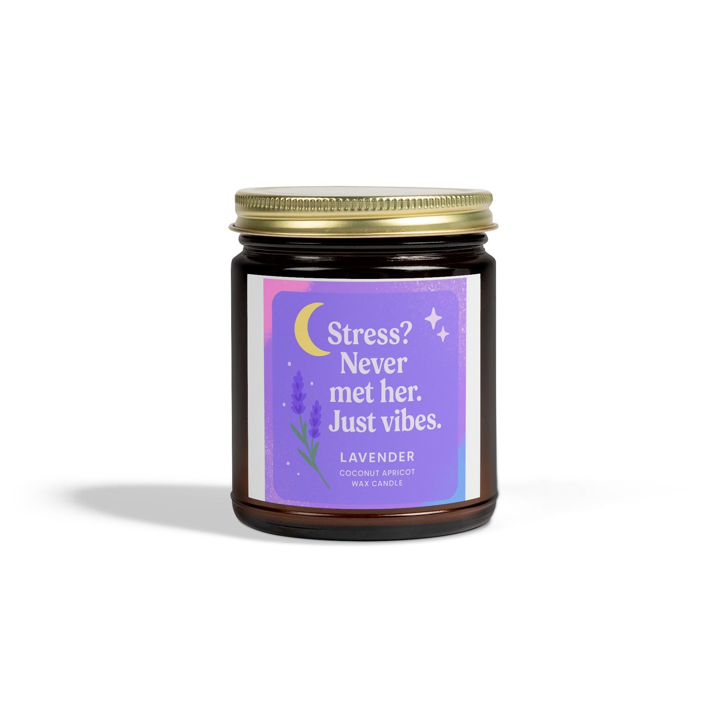 Lavender Scented Candles, Coconut Apricot Wax (4oz, 9oz)