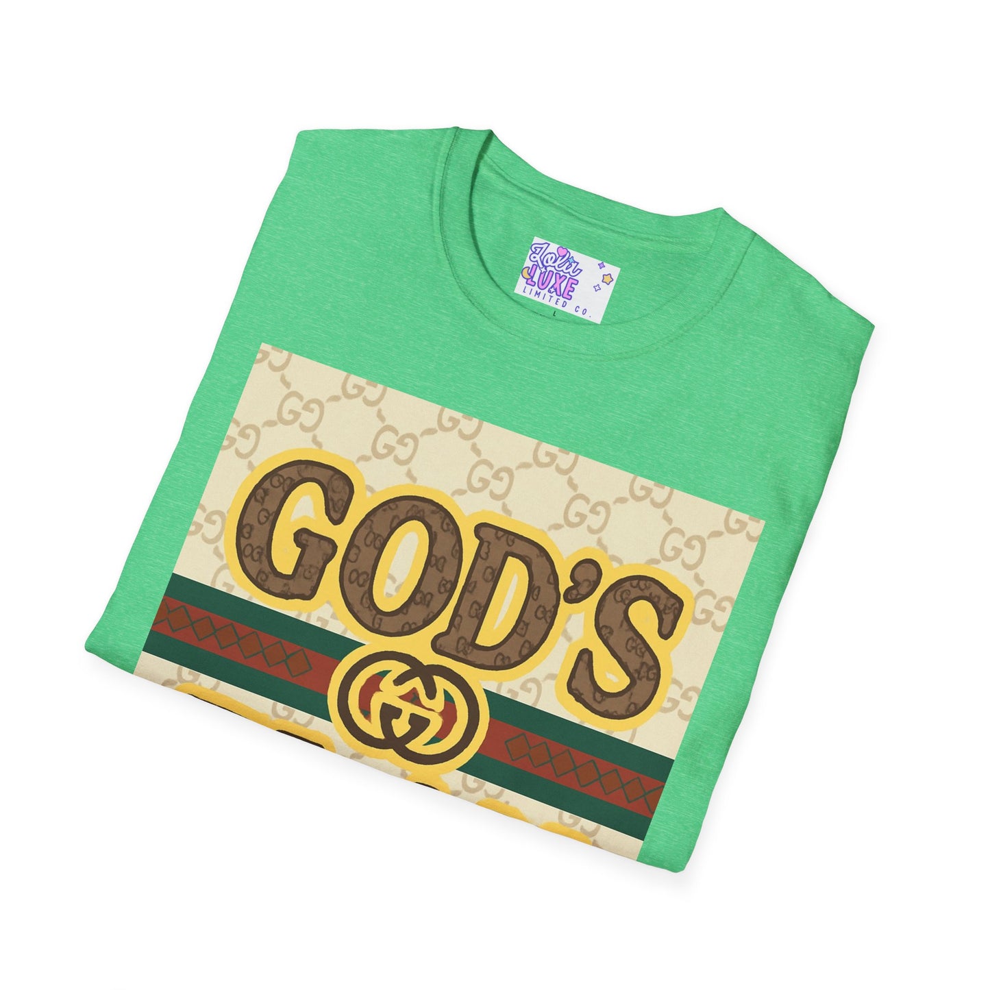 God's Plan Unisex Softstyle Glam Tee - Casual Inspirational Apparel