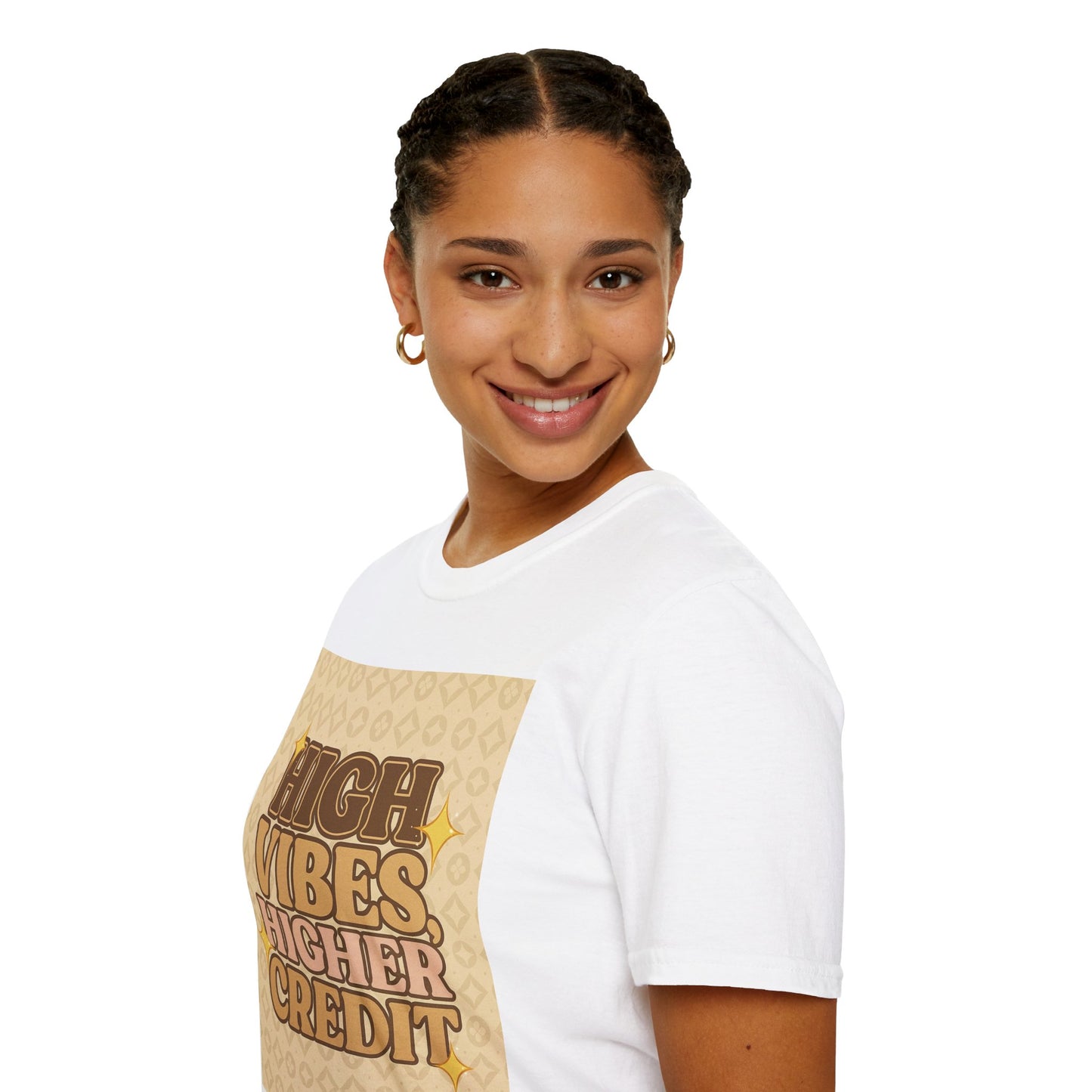 High Vibes Higher Credit Unisex Softstyle T-Shirt