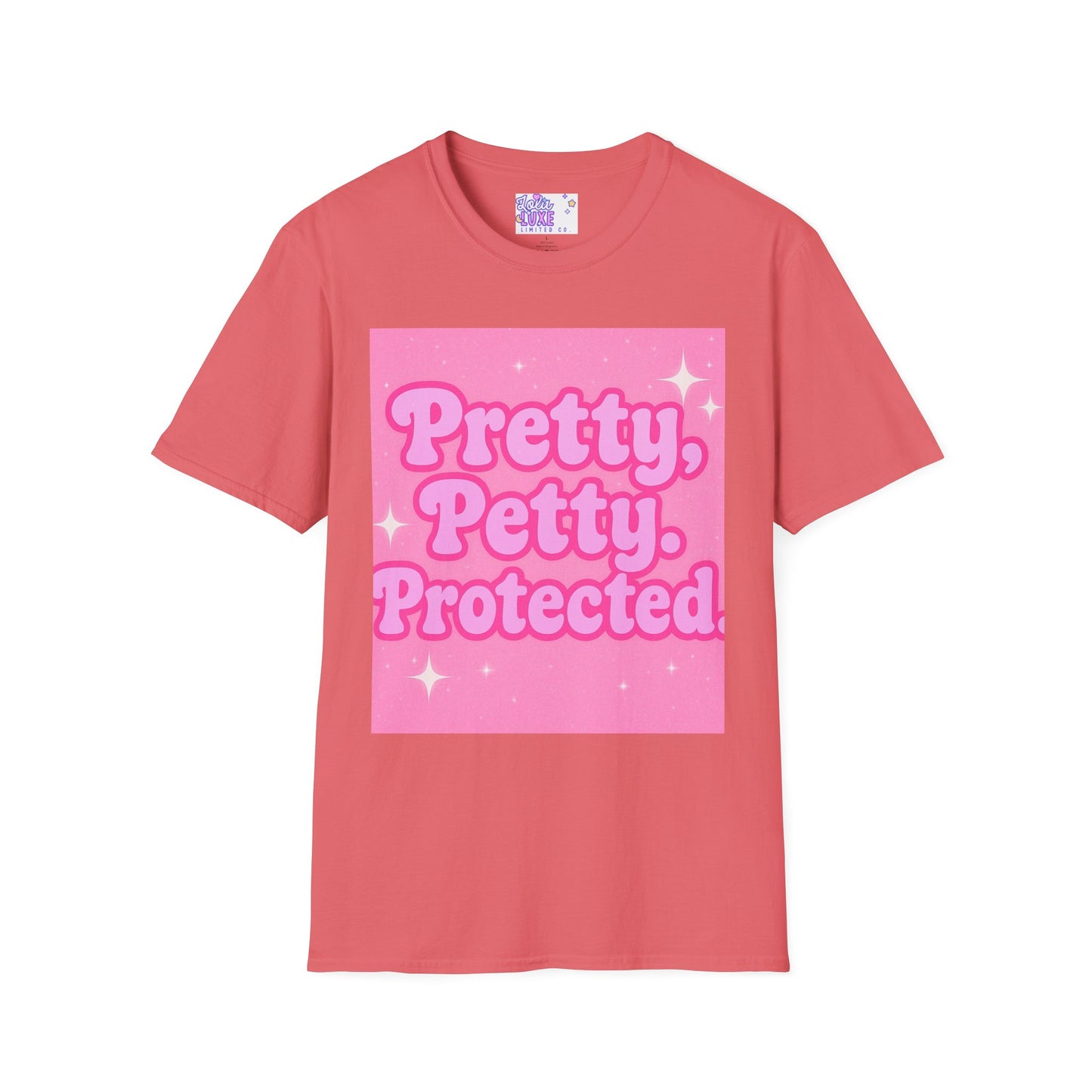 Pretty Petty Protected Unisex Softstyle Glam Tee