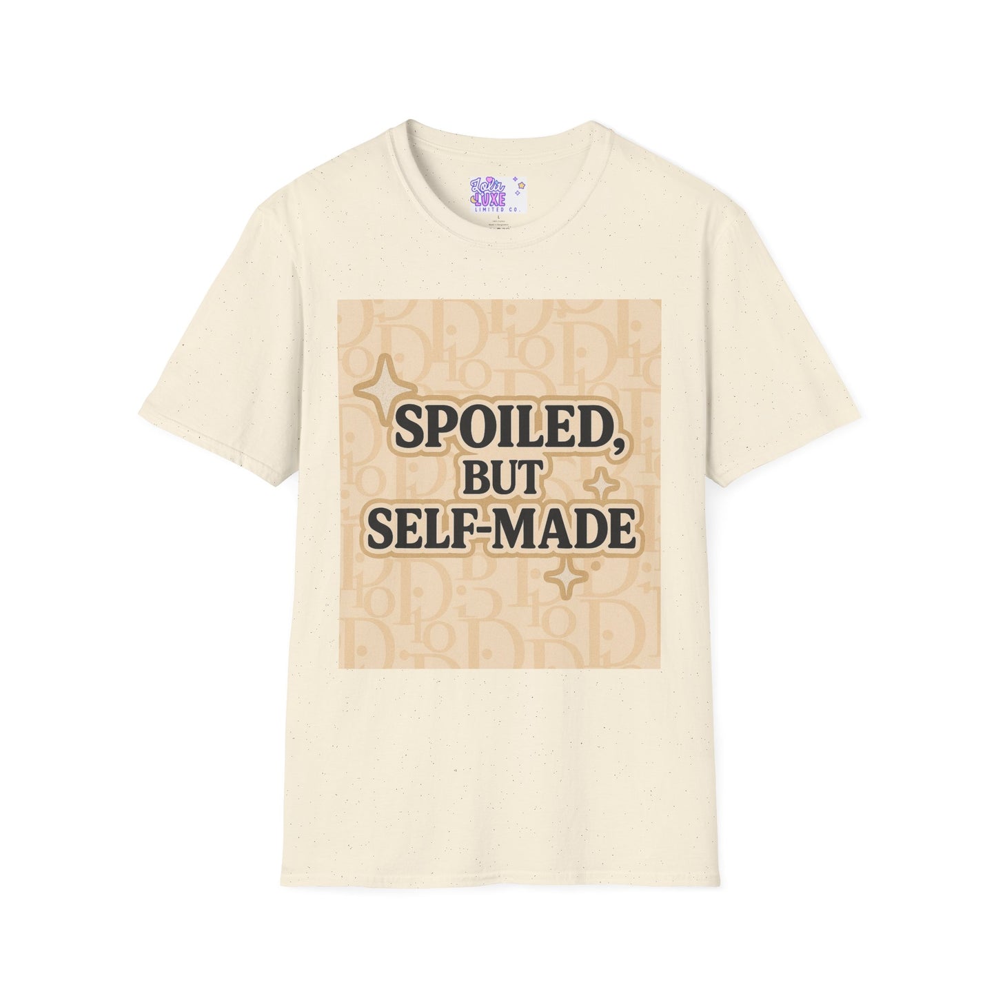 Spoiled, But Self-Made Unisex Softstyle Glam Tee