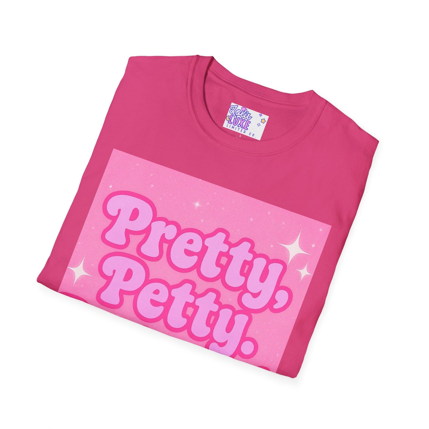 Pretty Petty Protected Unisex Softstyle Glam Tee