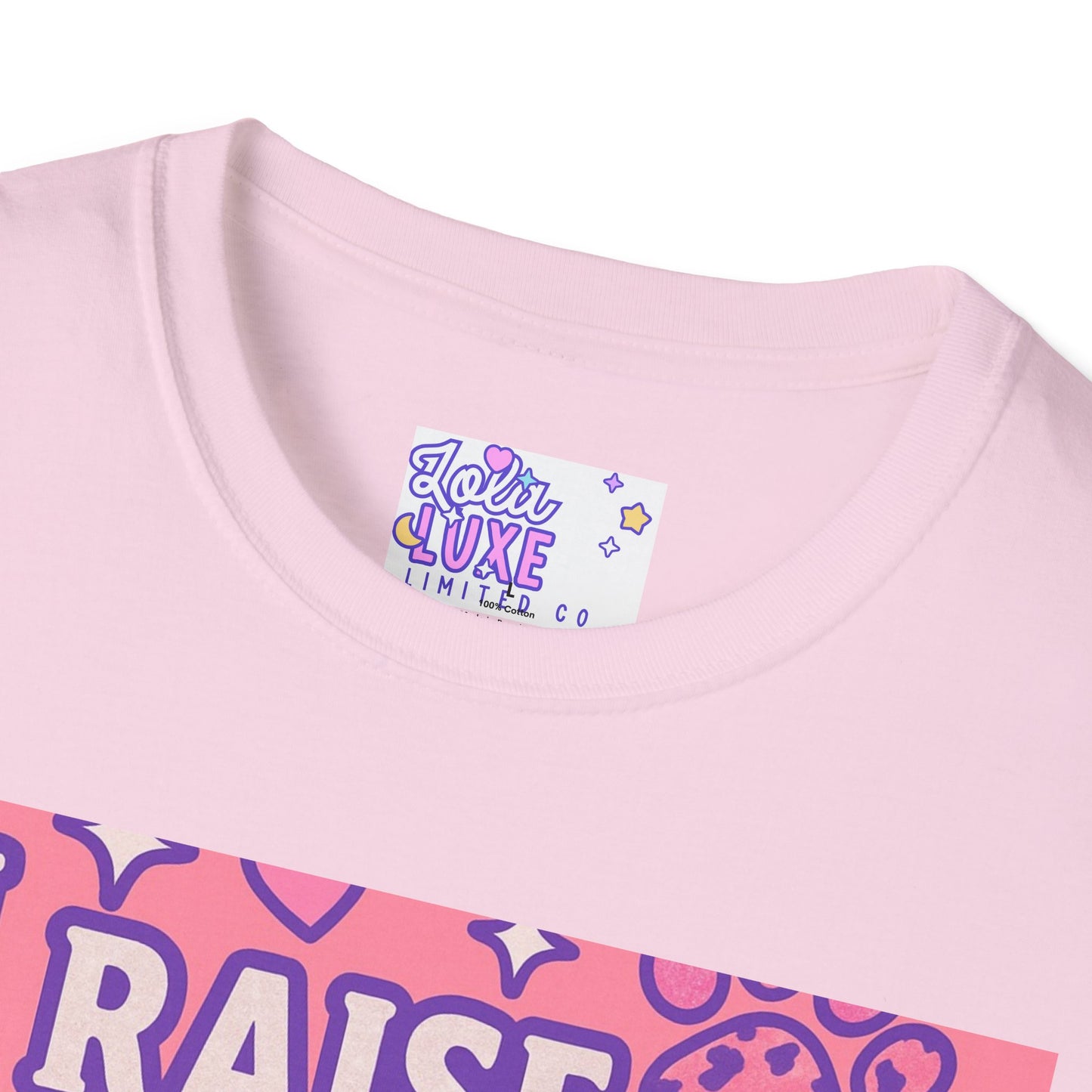 I Raise Dogs and Standards T-Shirt | Unisex Softstyle Glam Tee for Dog Lovers