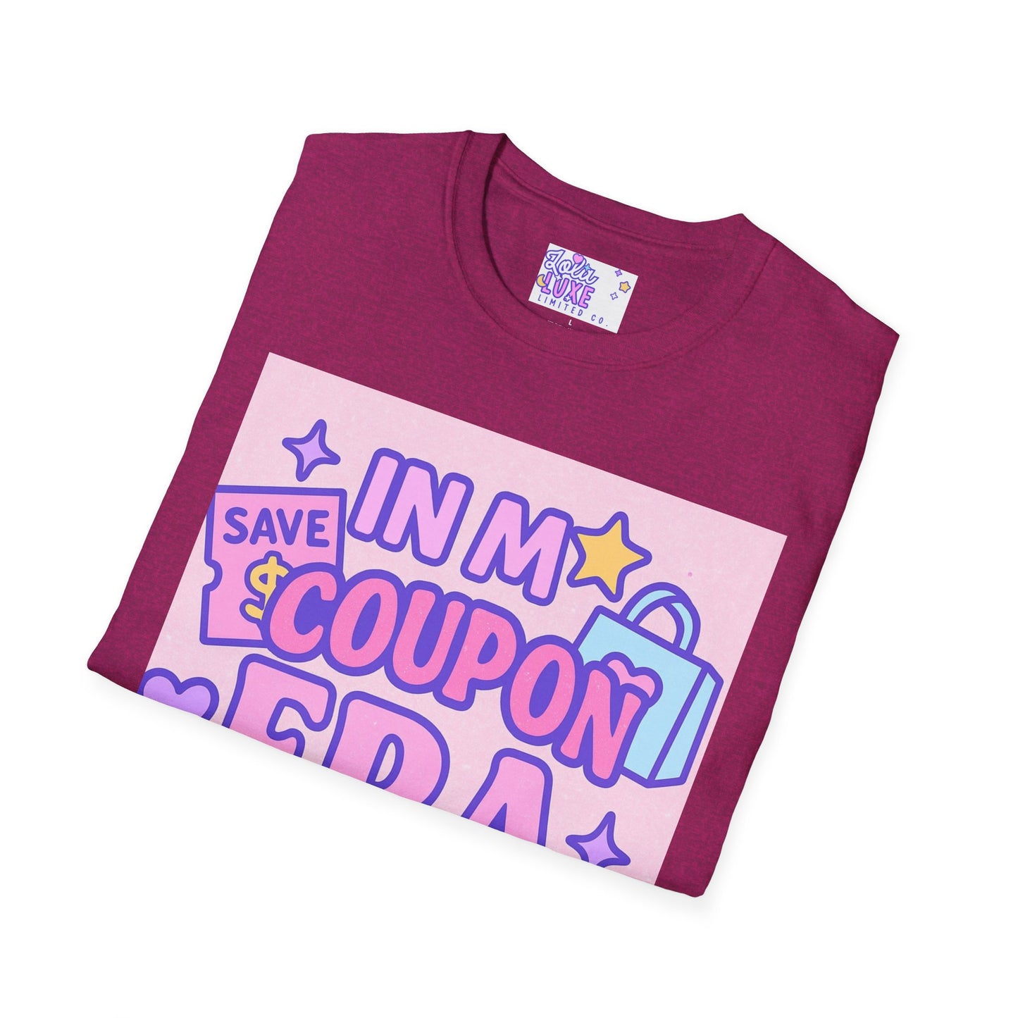 Funny Coupon Era Unisex Softstyle Glam Tee