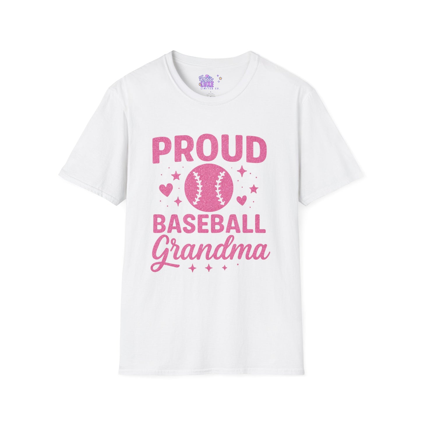 "Proud Baseball Grandma" T-Shirt | Customizable Fan Shirt for Grandma