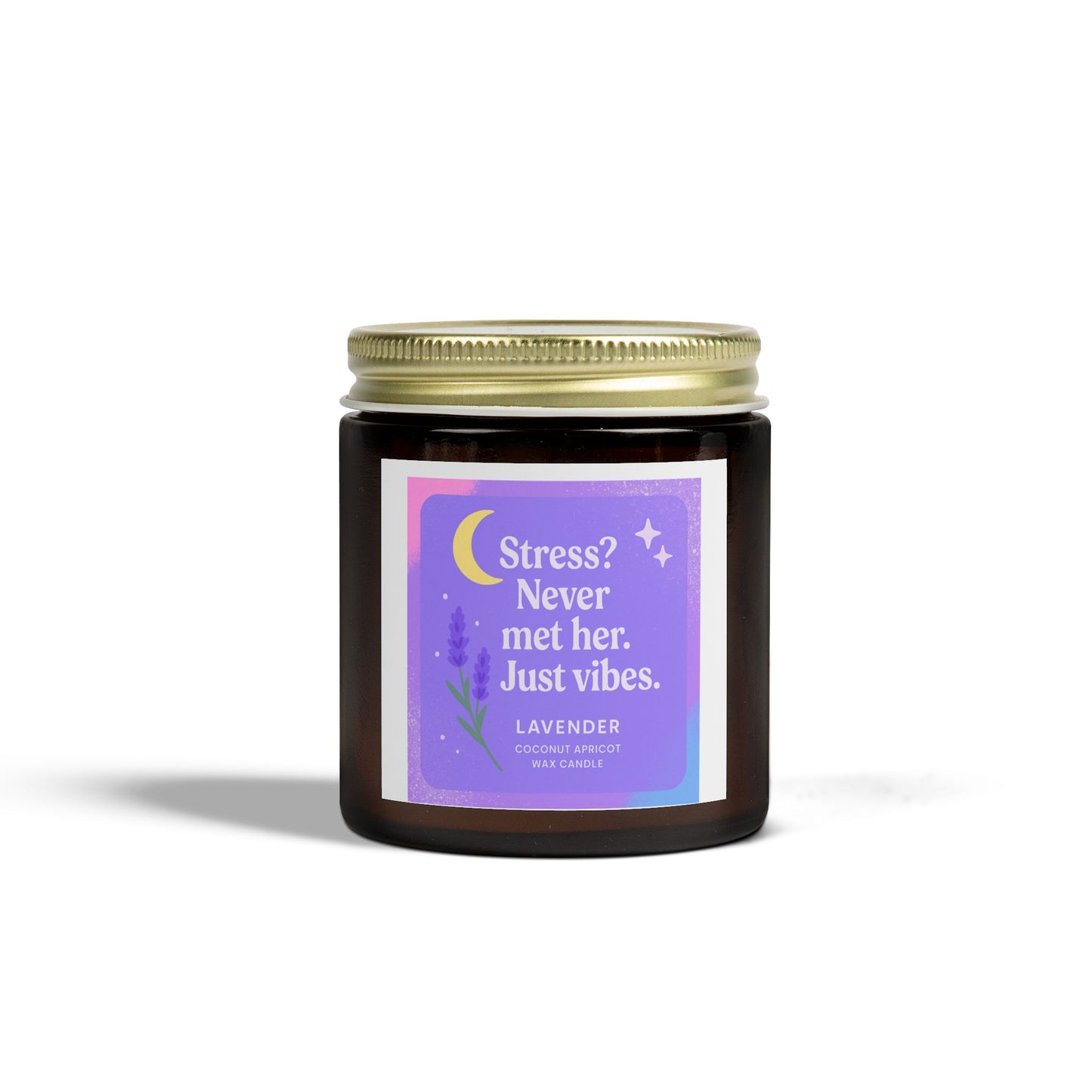 Lavender Scented Candles, Coconut Apricot Wax (4oz, 9oz)
