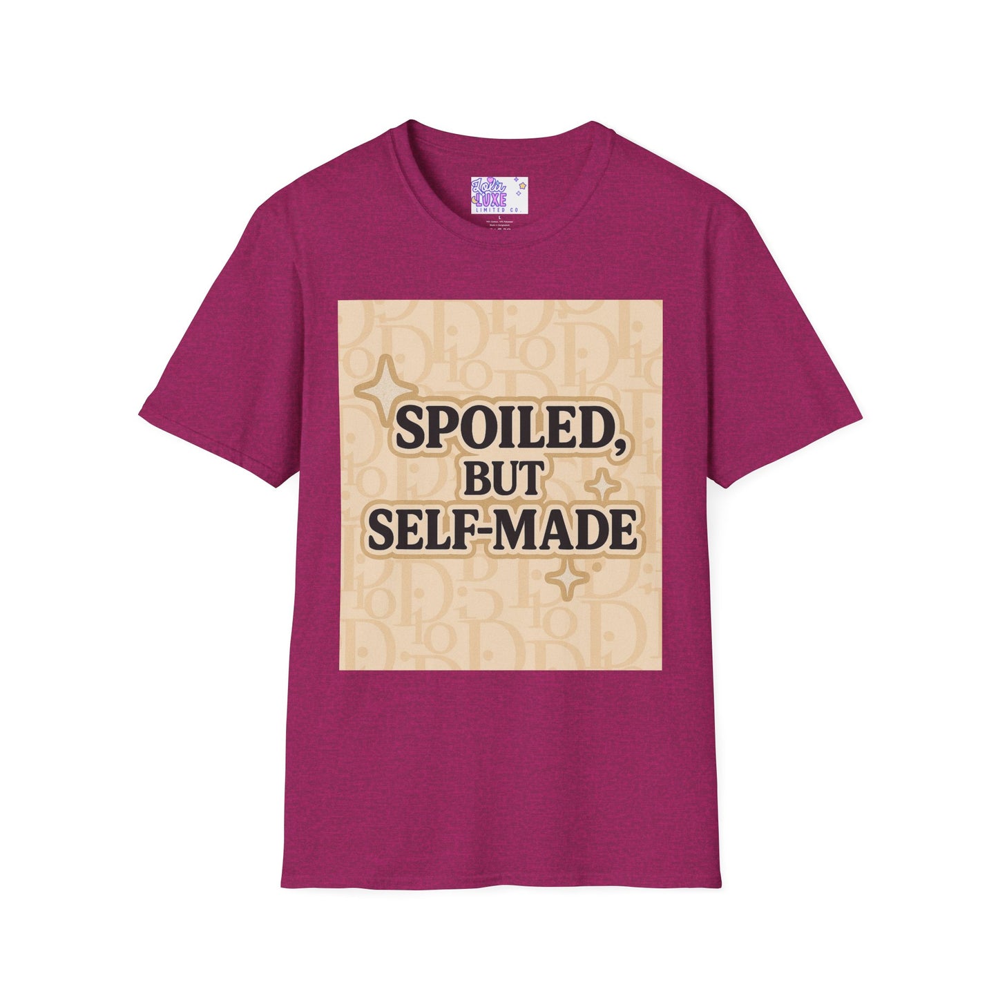 Spoiled, But Self-Made Unisex Softstyle Glam Tee