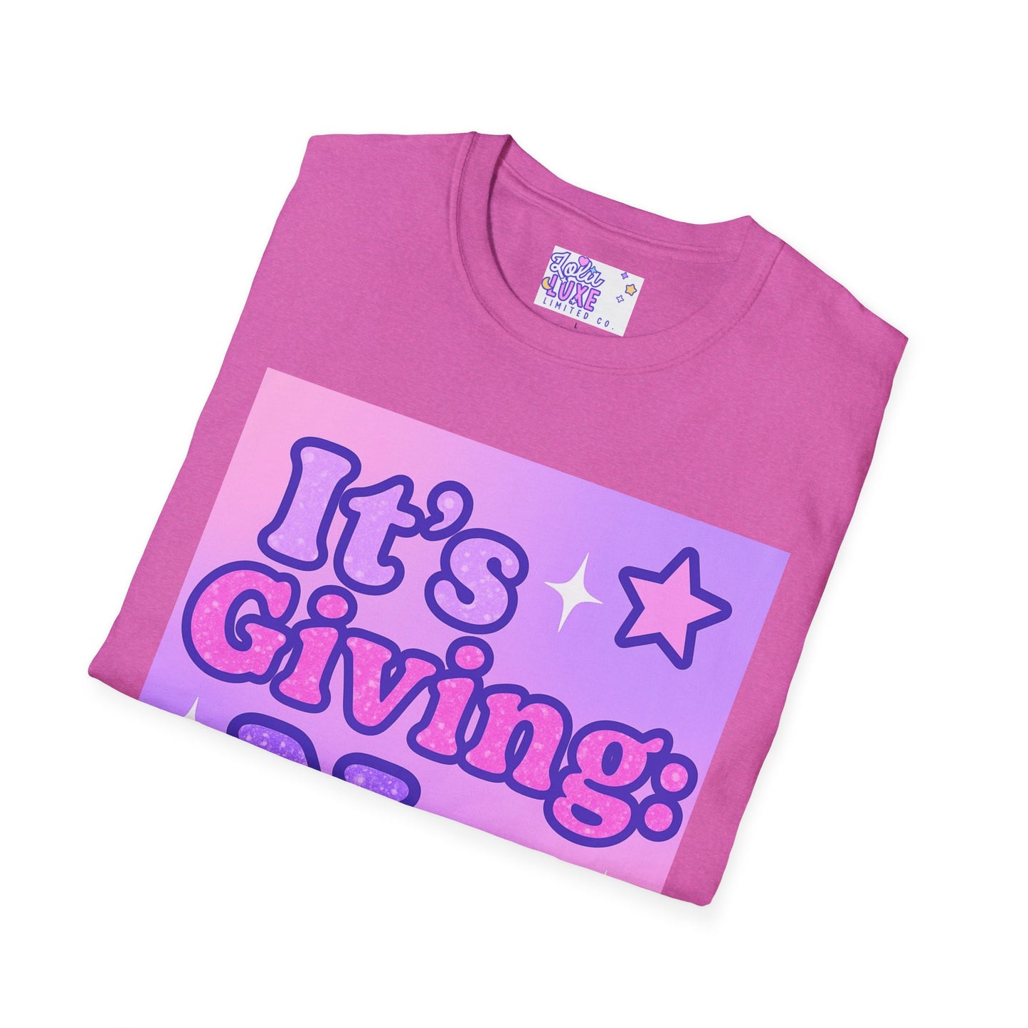 It's Giving: No. Unisex Softstyle Glam Tee - Trendy Graphic Tee for Casual Wear