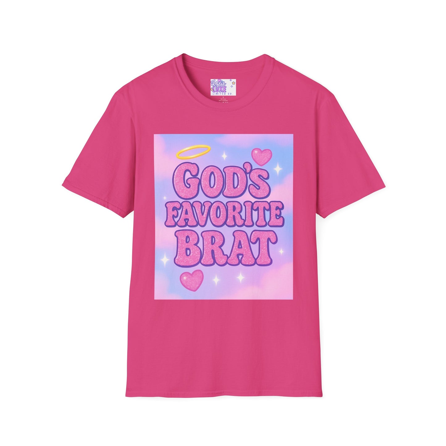 God's Favorite Brat T-Shirt | Unisex Softstyle Glam Tee