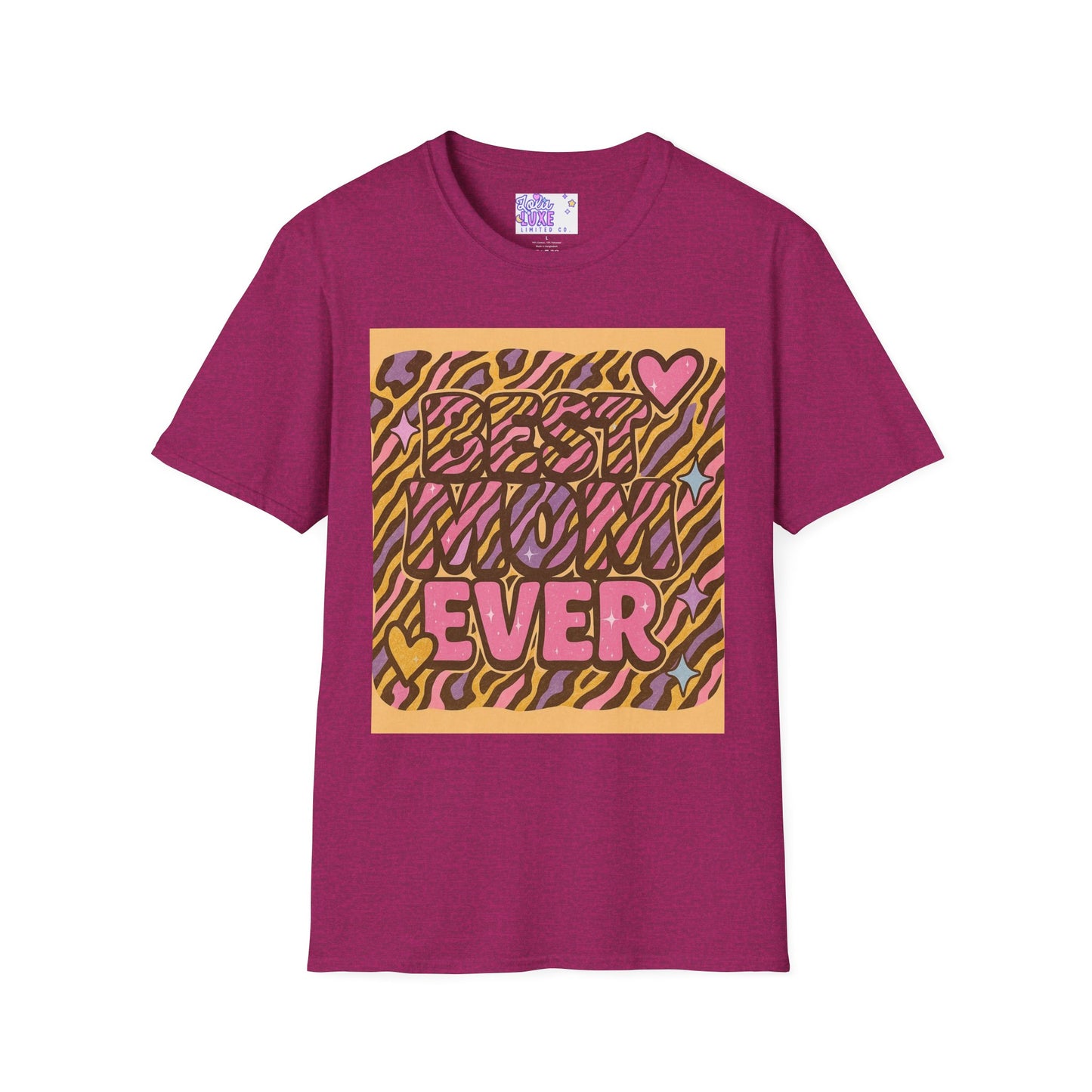 Best Mom Ever Unisex Softstyle T-Shirt - Perfect Gift for Mother's Day Glam Tee
