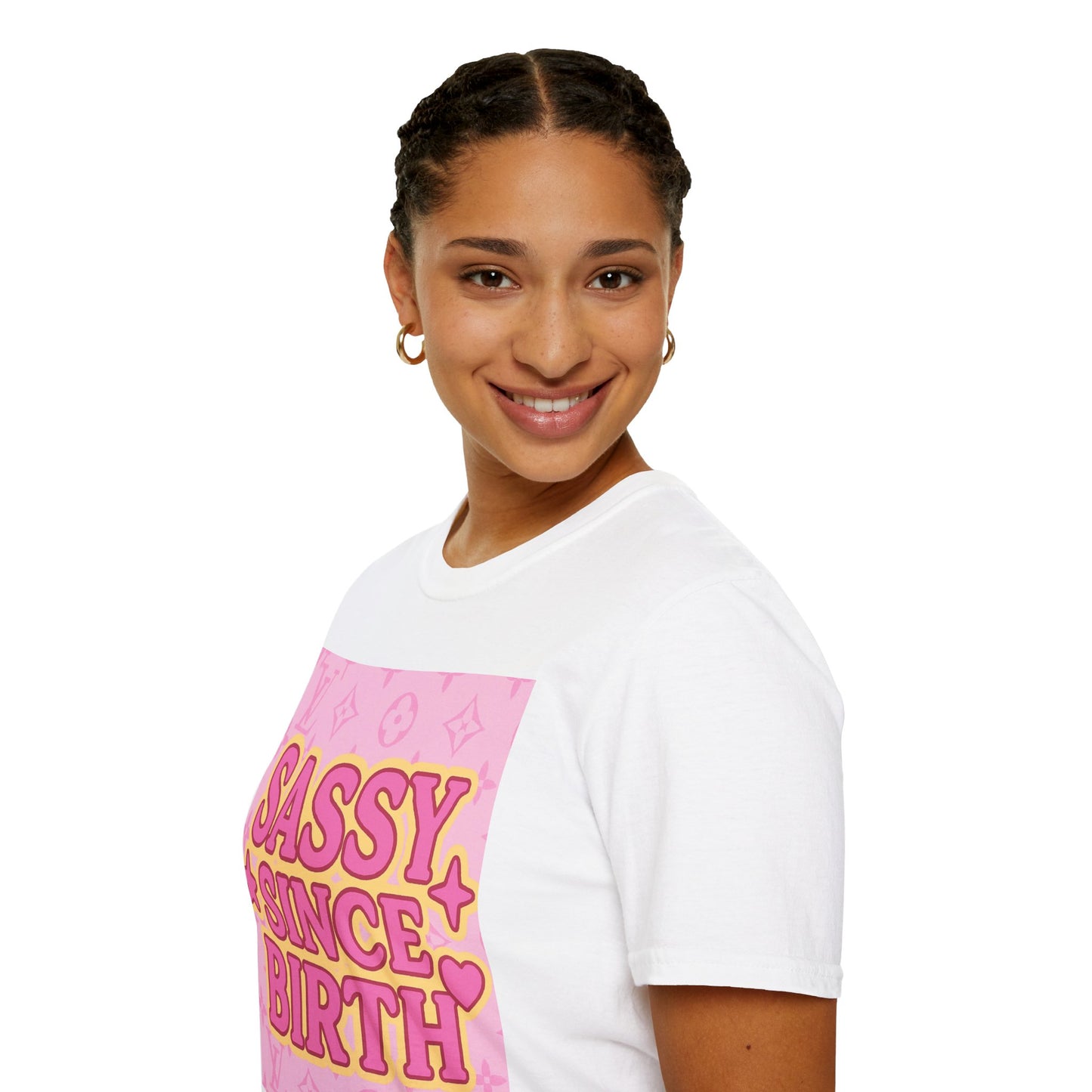 Sassy Since Birth Unisex Softstyle Glam Tee