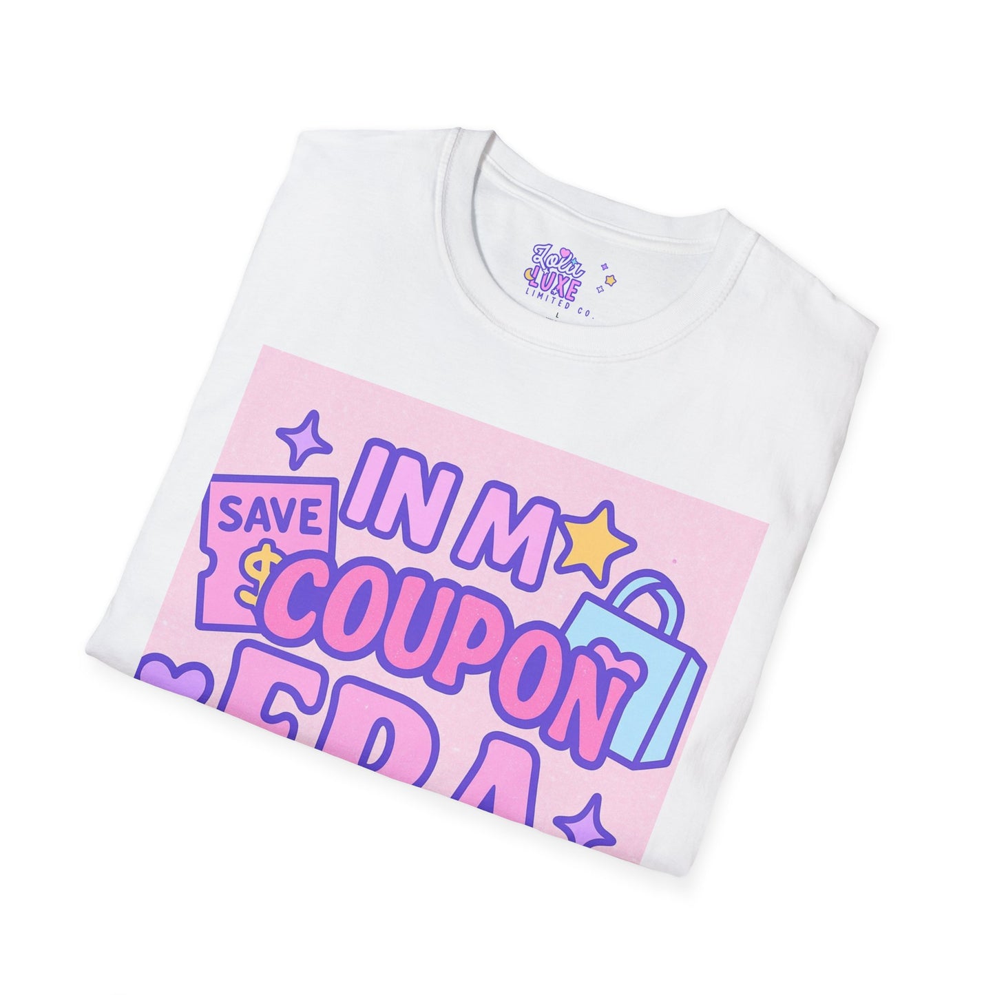 Funny Coupon Era Unisex Softstyle Glam Tee