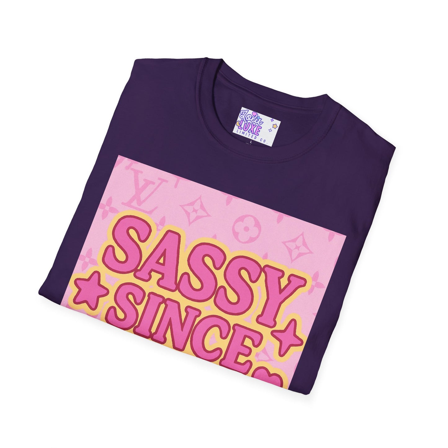 Sassy Since Birth Unisex Softstyle Glam Tee
