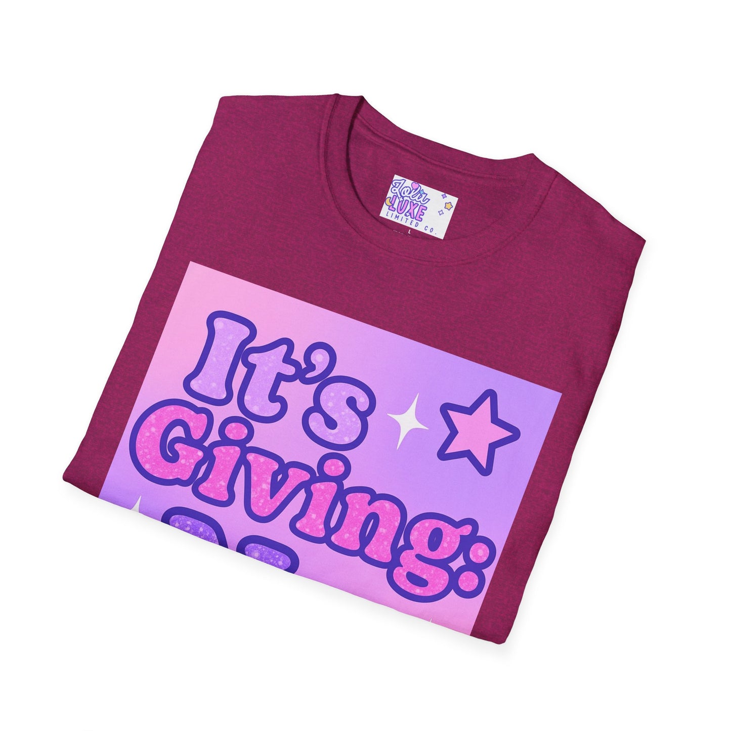 It's Giving: No. Unisex Softstyle Glam Tee - Trendy Graphic Tee for Casual Wear