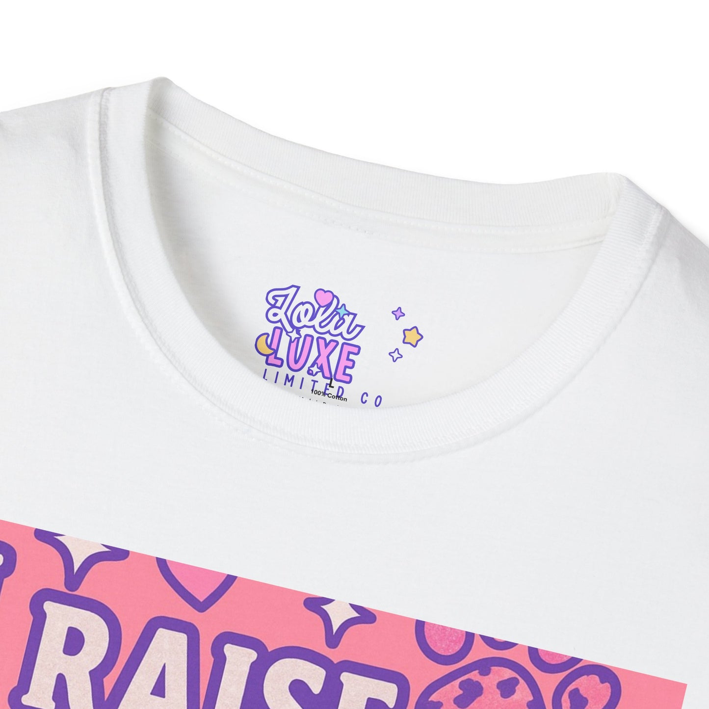 I Raise Dogs and Standards T-Shirt | Unisex Softstyle Glam Tee for Dog Lovers