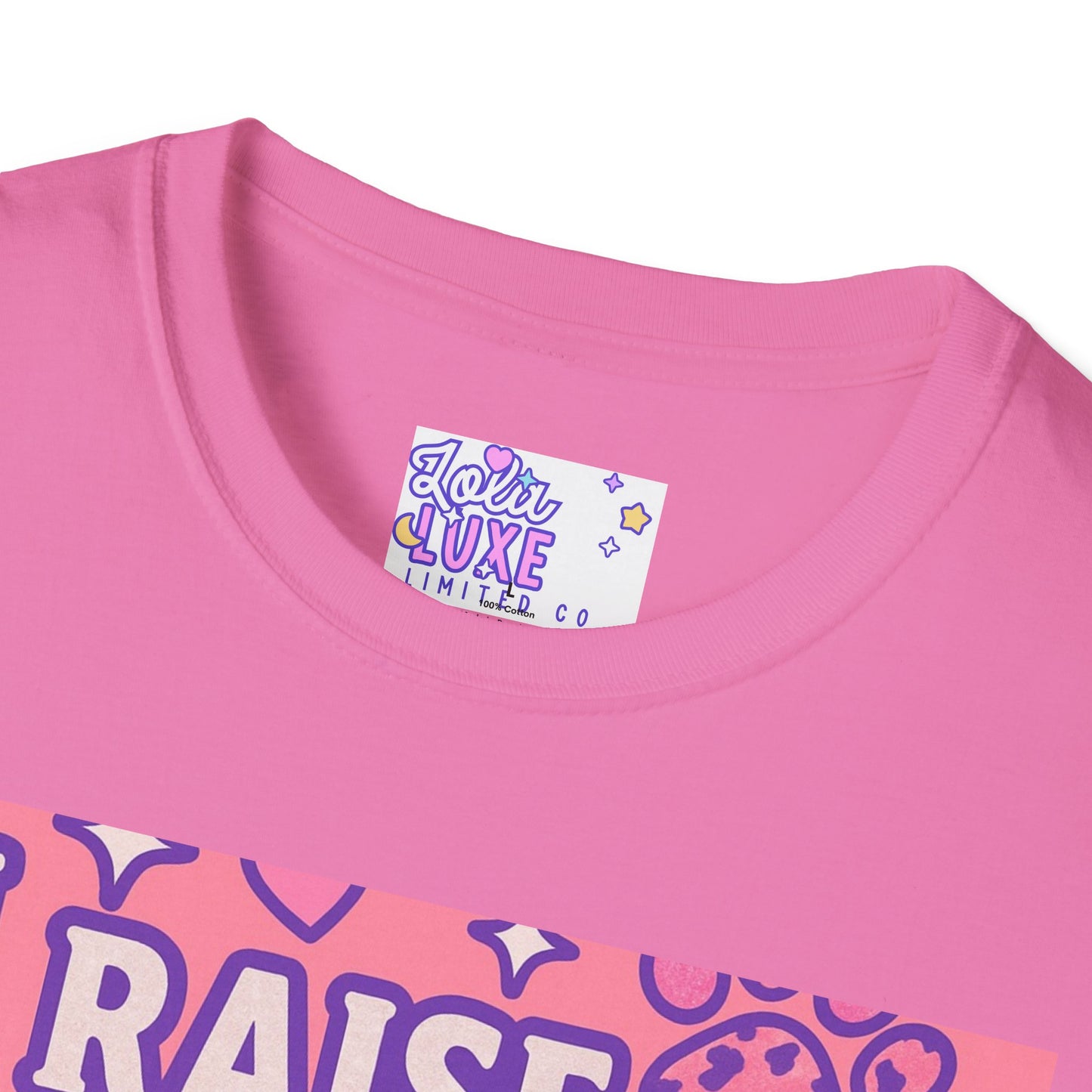 I Raise Dogs and Standards T-Shirt | Unisex Softstyle Glam Tee for Dog Lovers
