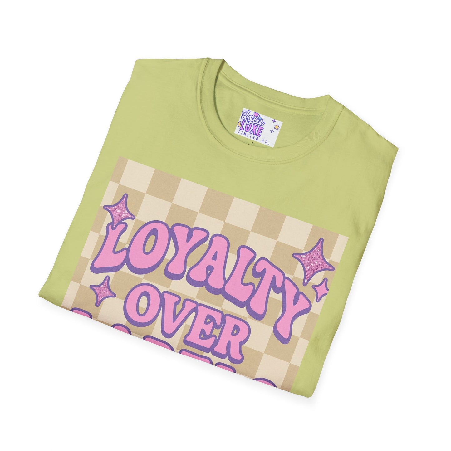 Loyalty Over Labels Unisex Softstyle Glam Tee - Trendy Casual Wear