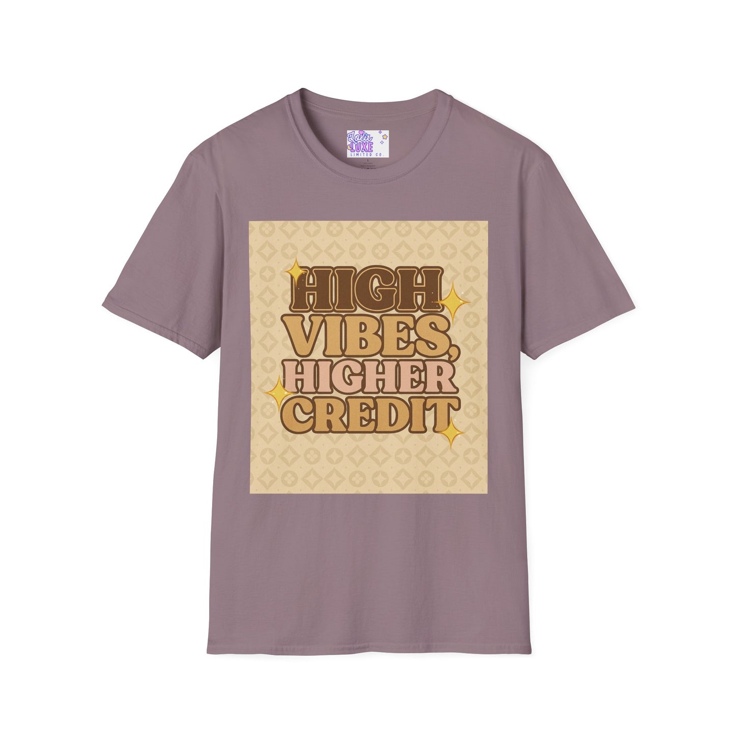 High Vibes Higher Credit Unisex Softstyle T-Shirt