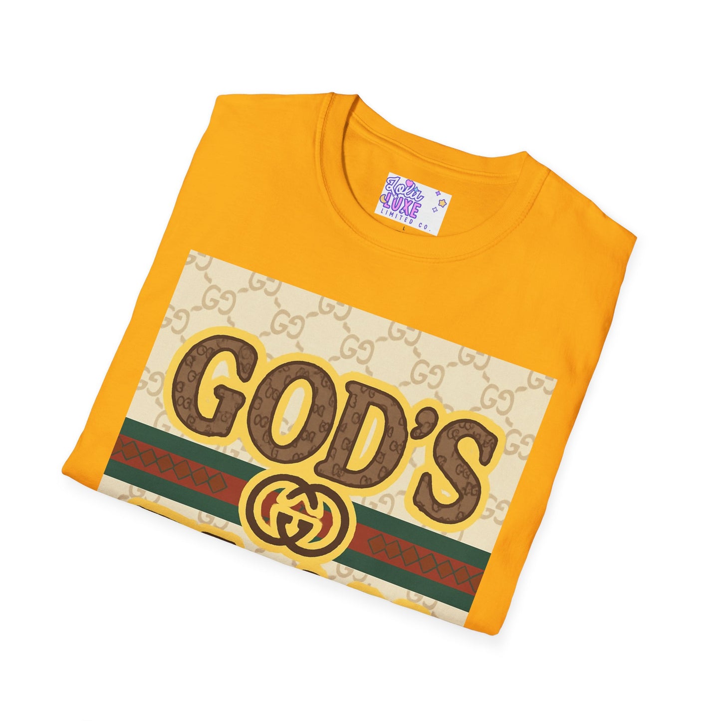 God's Plan Unisex Softstyle Glam Tee - Casual Inspirational Apparel