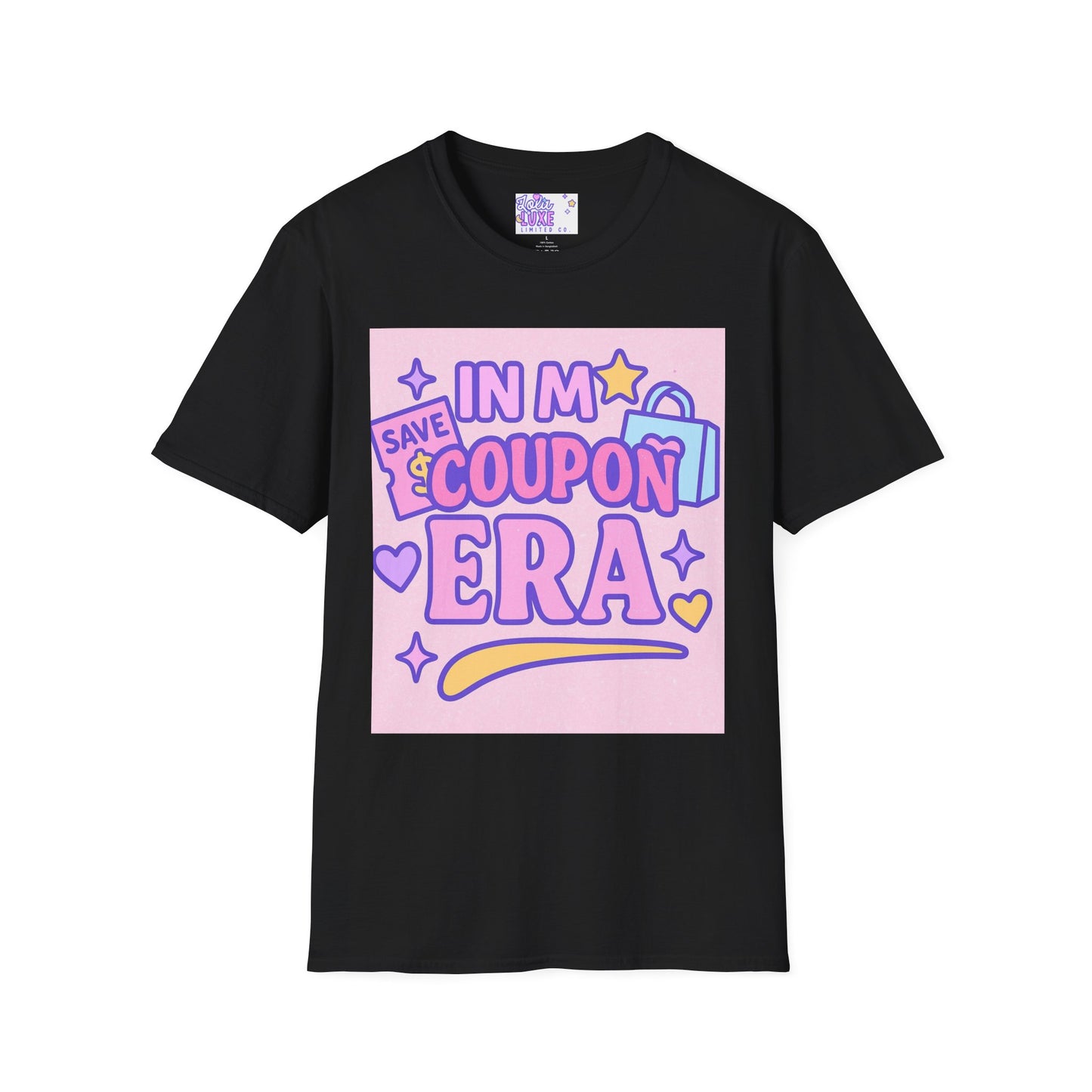 Funny Coupon Era Unisex Softstyle Glam Tee