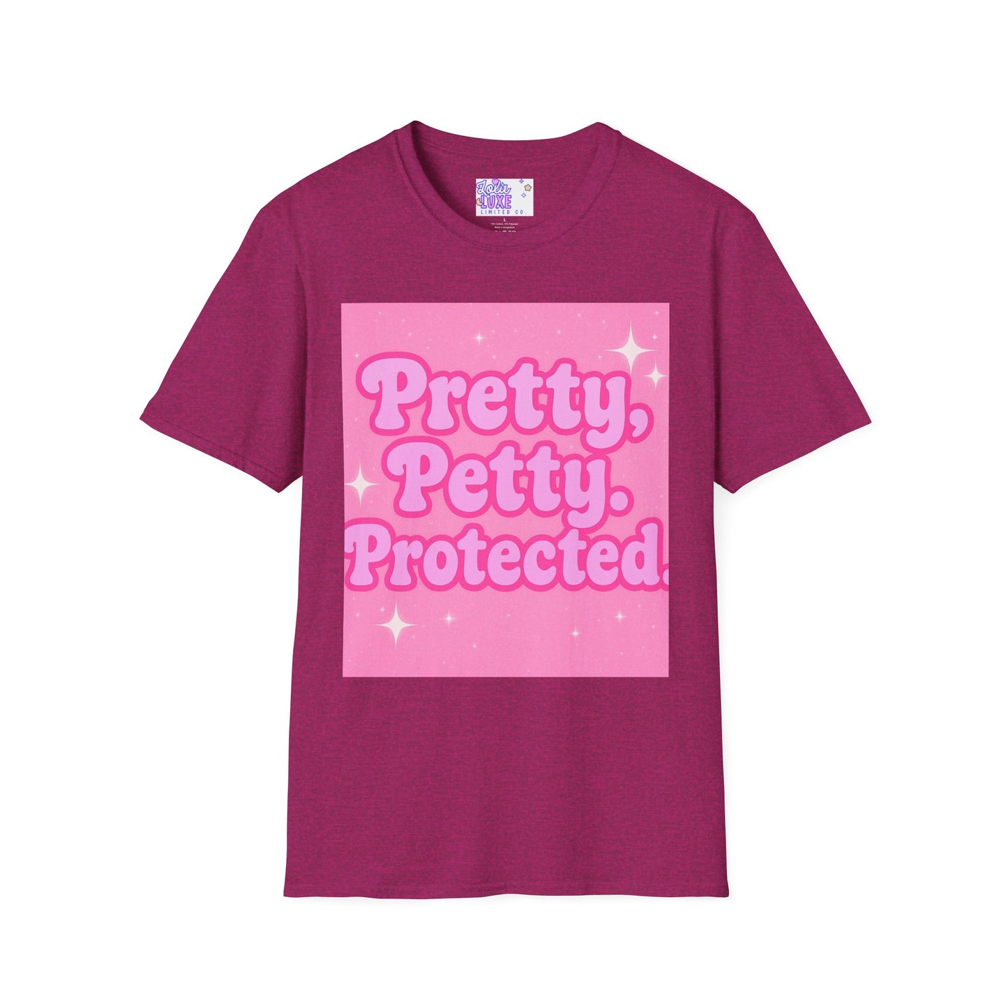 Pretty Petty Protected Unisex Softstyle Glam Tee