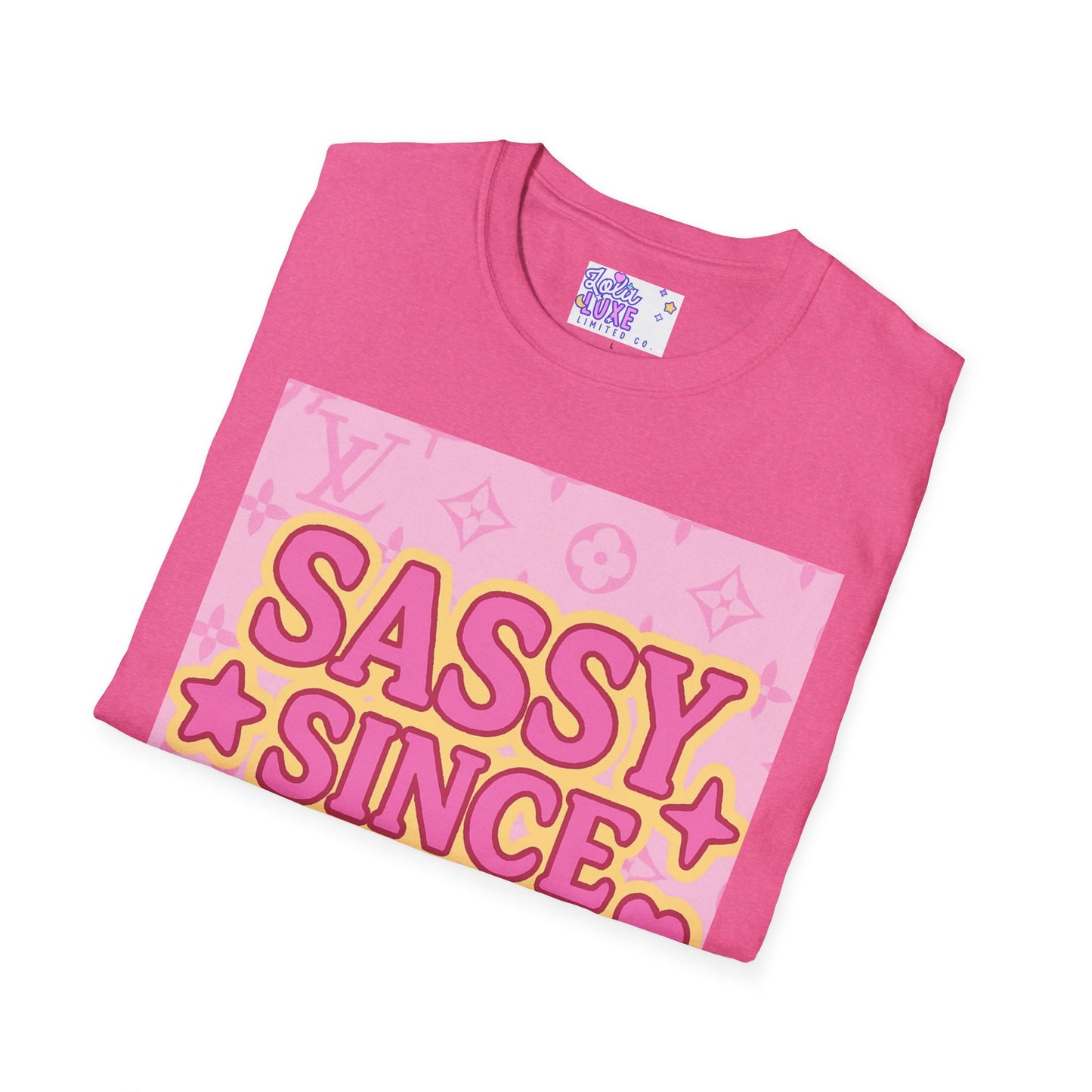 Sassy Since Birth Unisex Softstyle Glam Tee