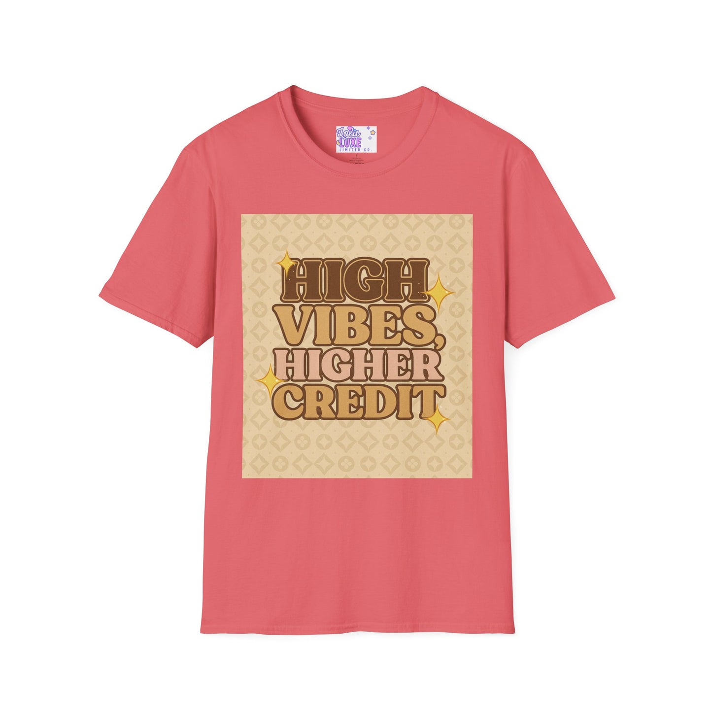 High Vibes Higher Credit Unisex Softstyle T-Shirt