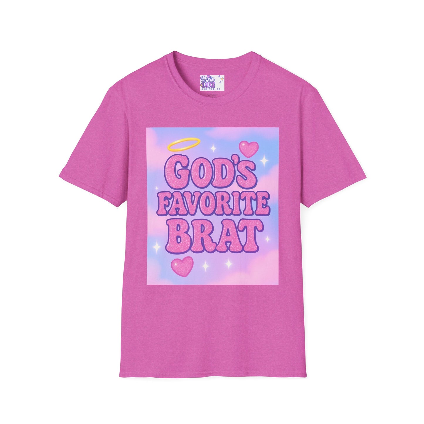 God's Favorite Brat T-Shirt | Unisex Softstyle Glam Tee