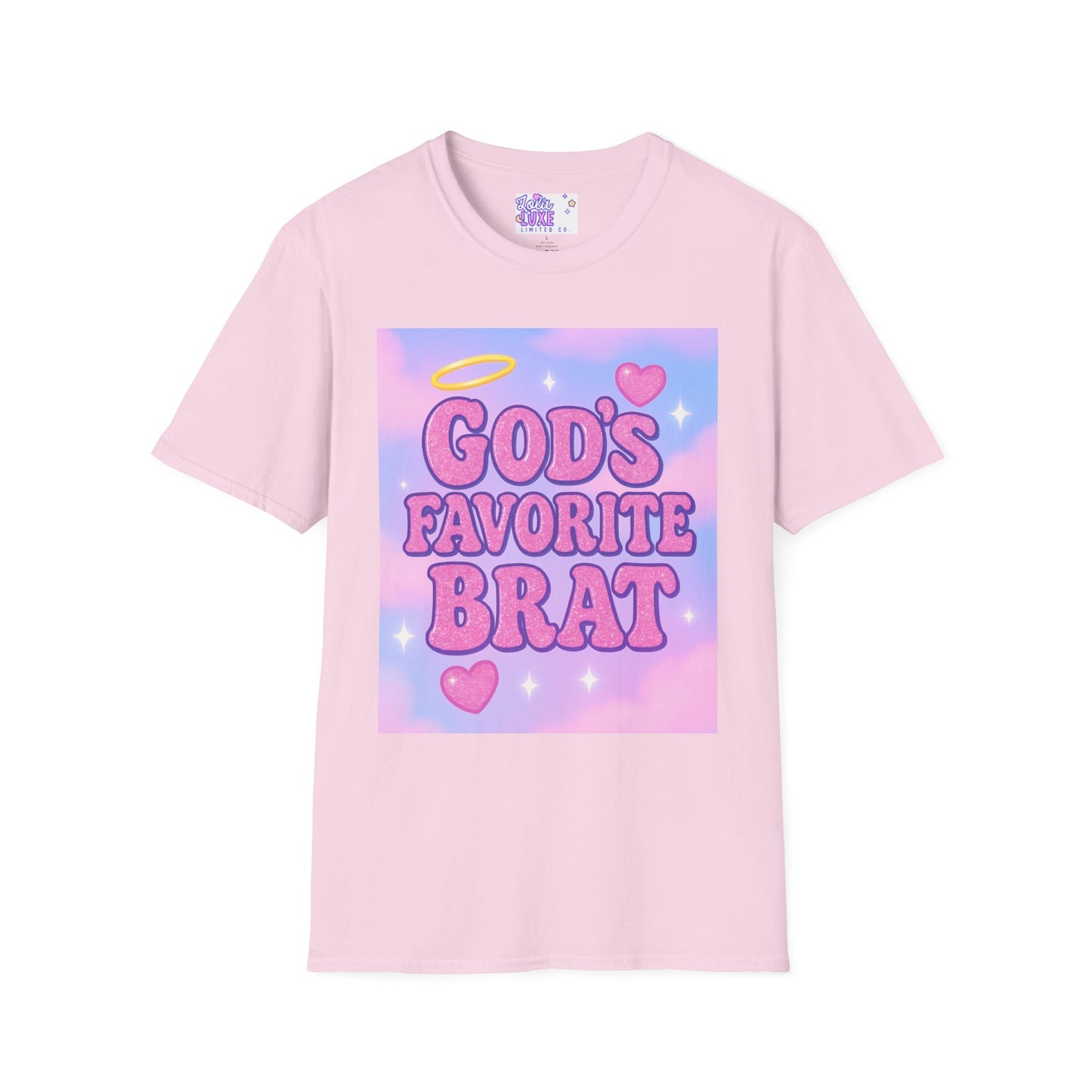 God's Favorite Brat T-Shirt | Unisex Softstyle Glam Tee