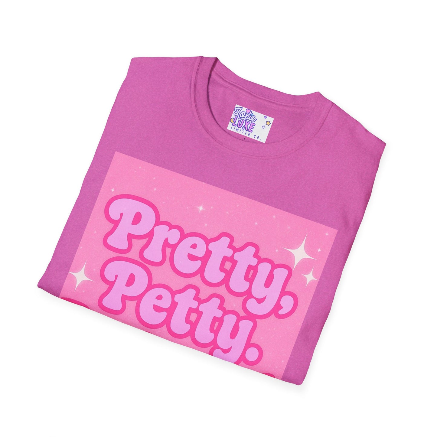 Pretty Petty Protected Unisex Softstyle Glam Tee