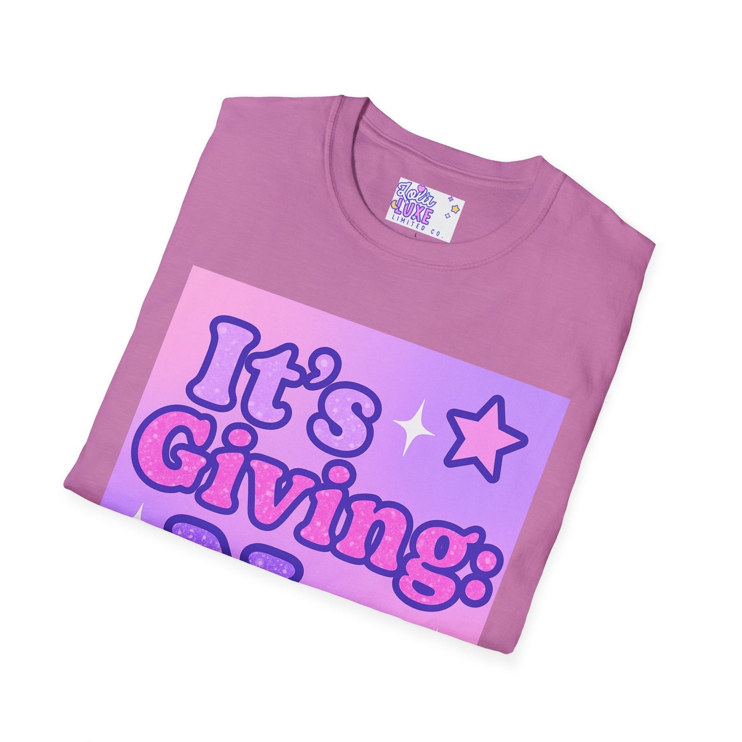 It's Giving: No. Unisex Softstyle Glam Tee - Trendy Graphic Tee for Casual Wear