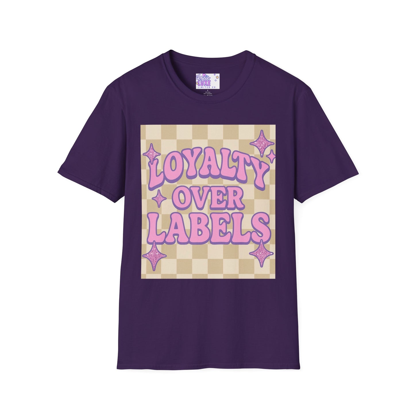 Loyalty Over Labels Unisex Softstyle Glam Tee - Trendy Casual Wear