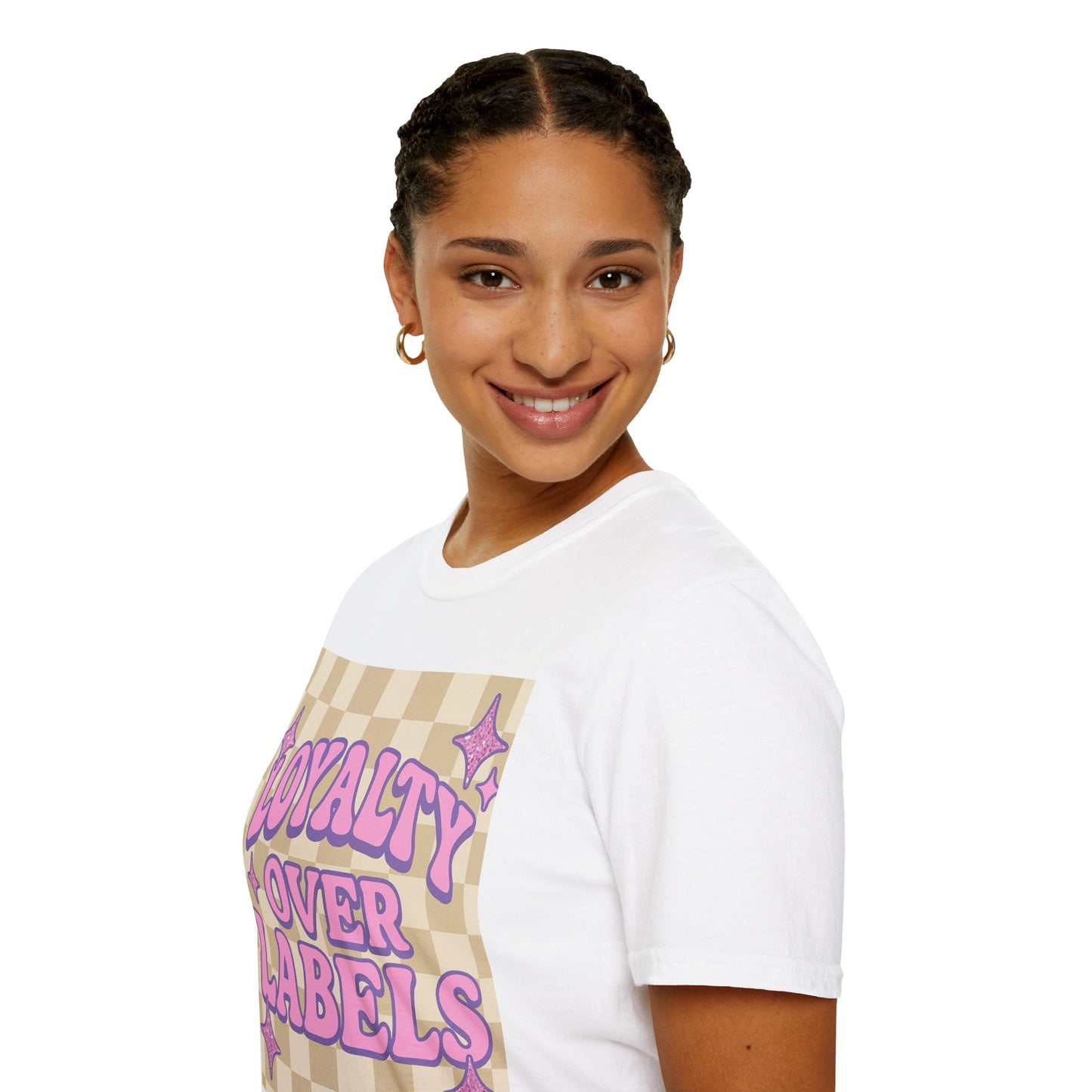 Loyalty Over Labels Unisex Softstyle Glam Tee - Trendy Casual Wear