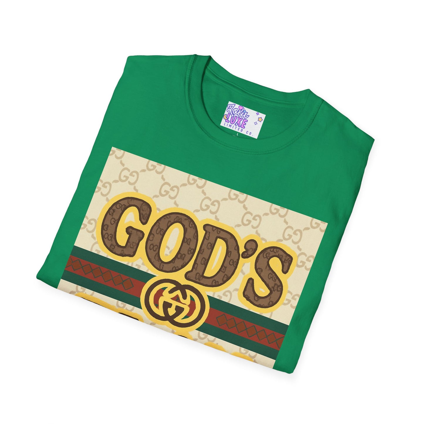 God's Plan Unisex Softstyle Glam Tee - Casual Inspirational Apparel