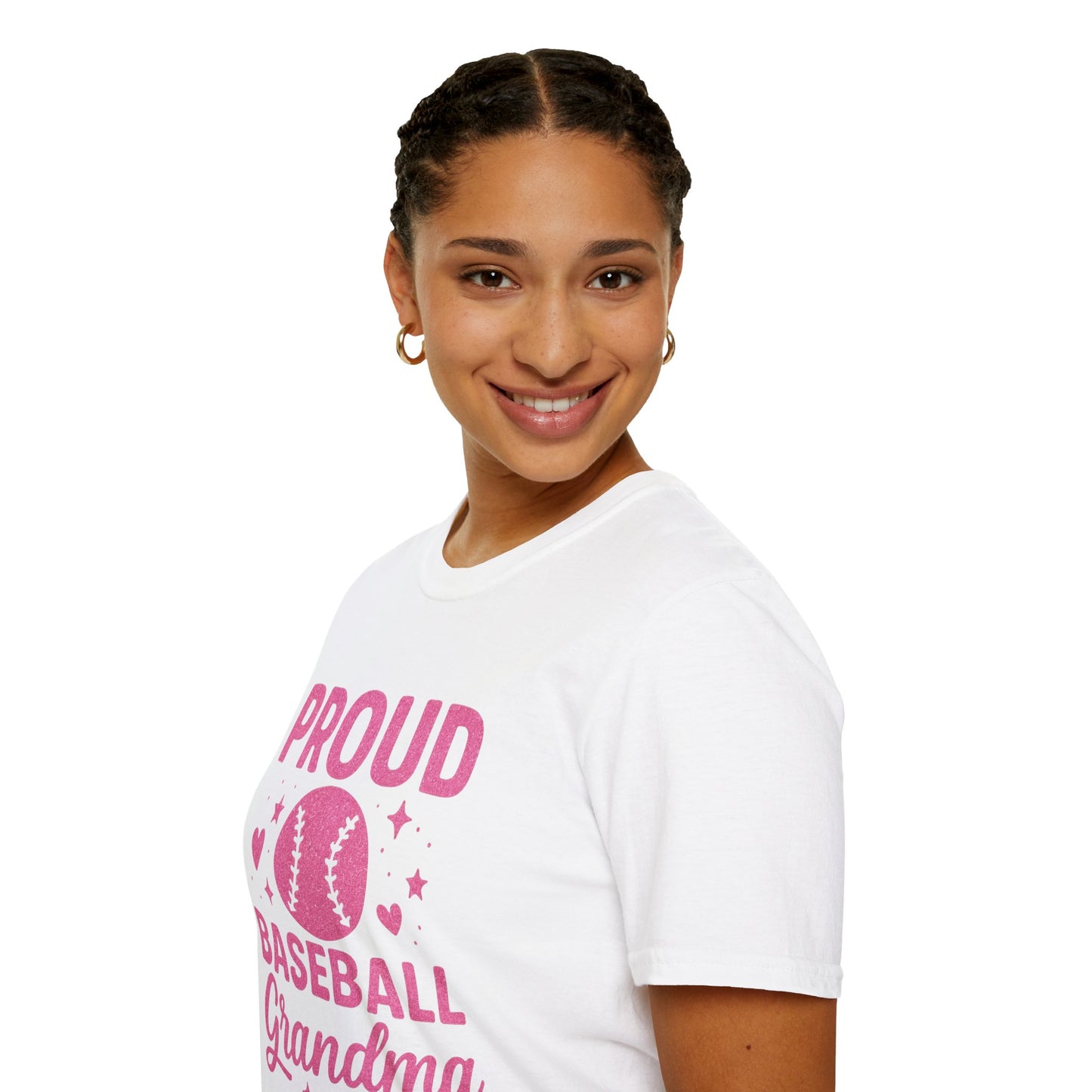 "Proud Baseball Grandma" T-Shirt | Customizable Fan Shirt for Grandma