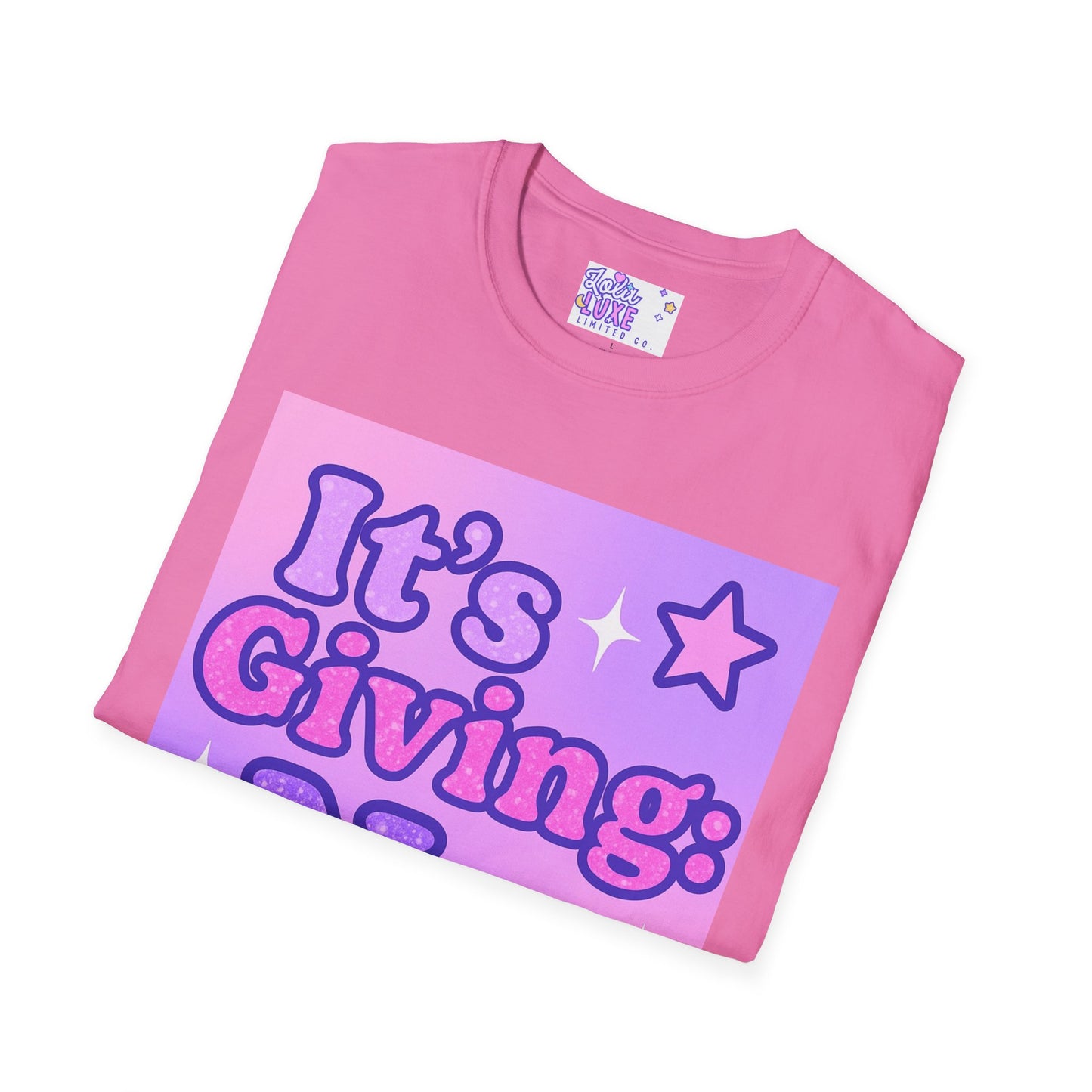 It's Giving: No. Unisex Softstyle Glam Tee - Trendy Graphic Tee for Casual Wear